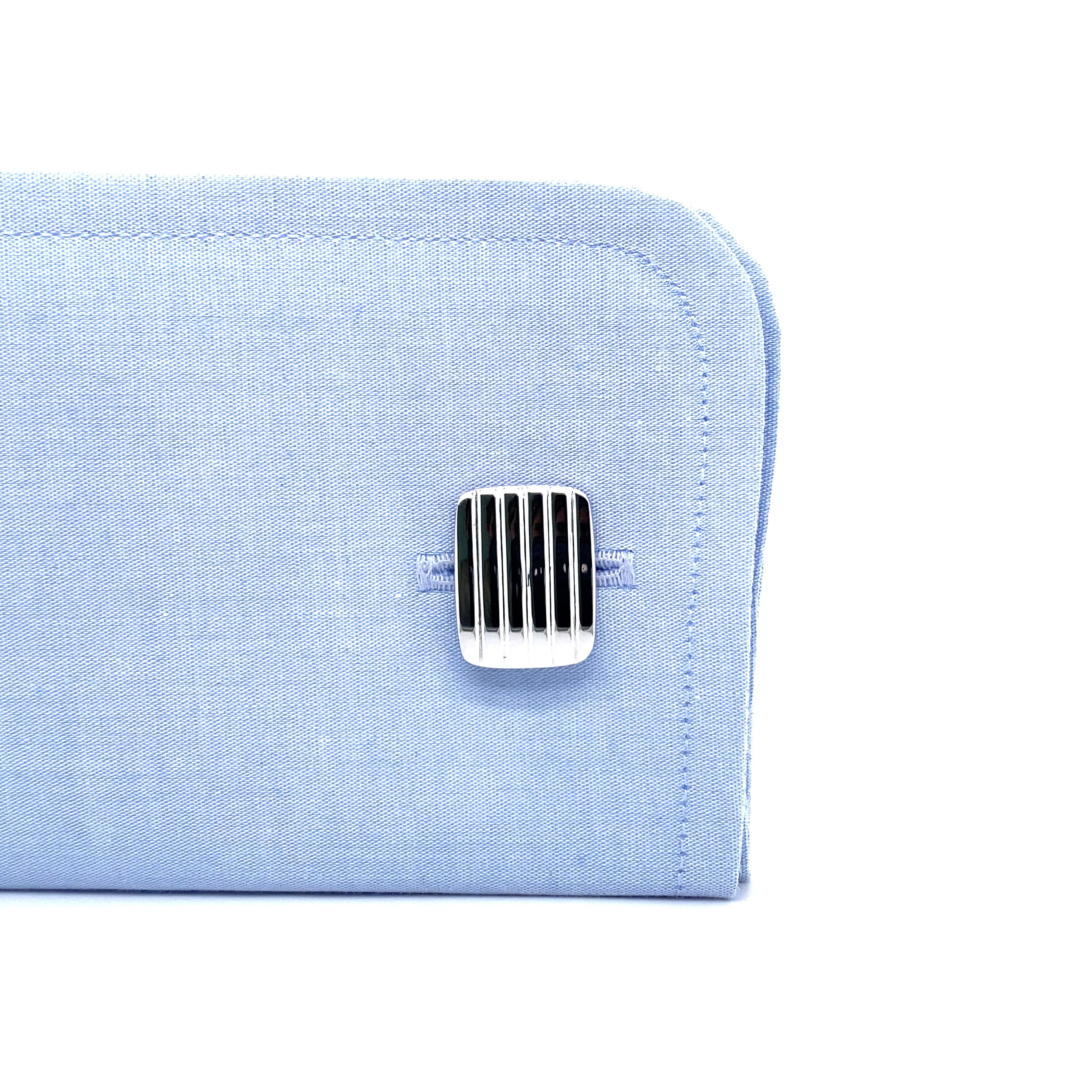 Gemelos Hallmark de plata, 14 mm x 18 mm en venta 3