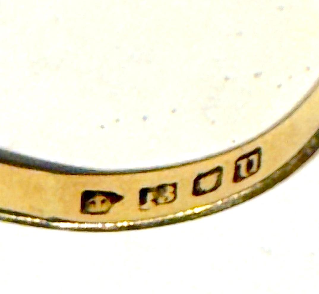 Bague à cinq pierres 18 carats poinçonnée 1895 Londres taille 61/4 en vente 1