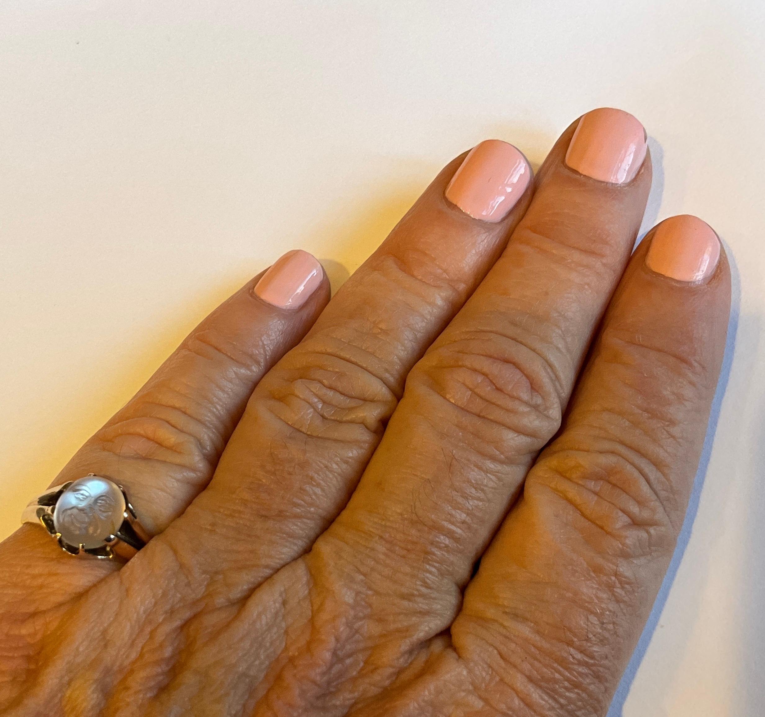 Hallmarked 1897 Moonstone 