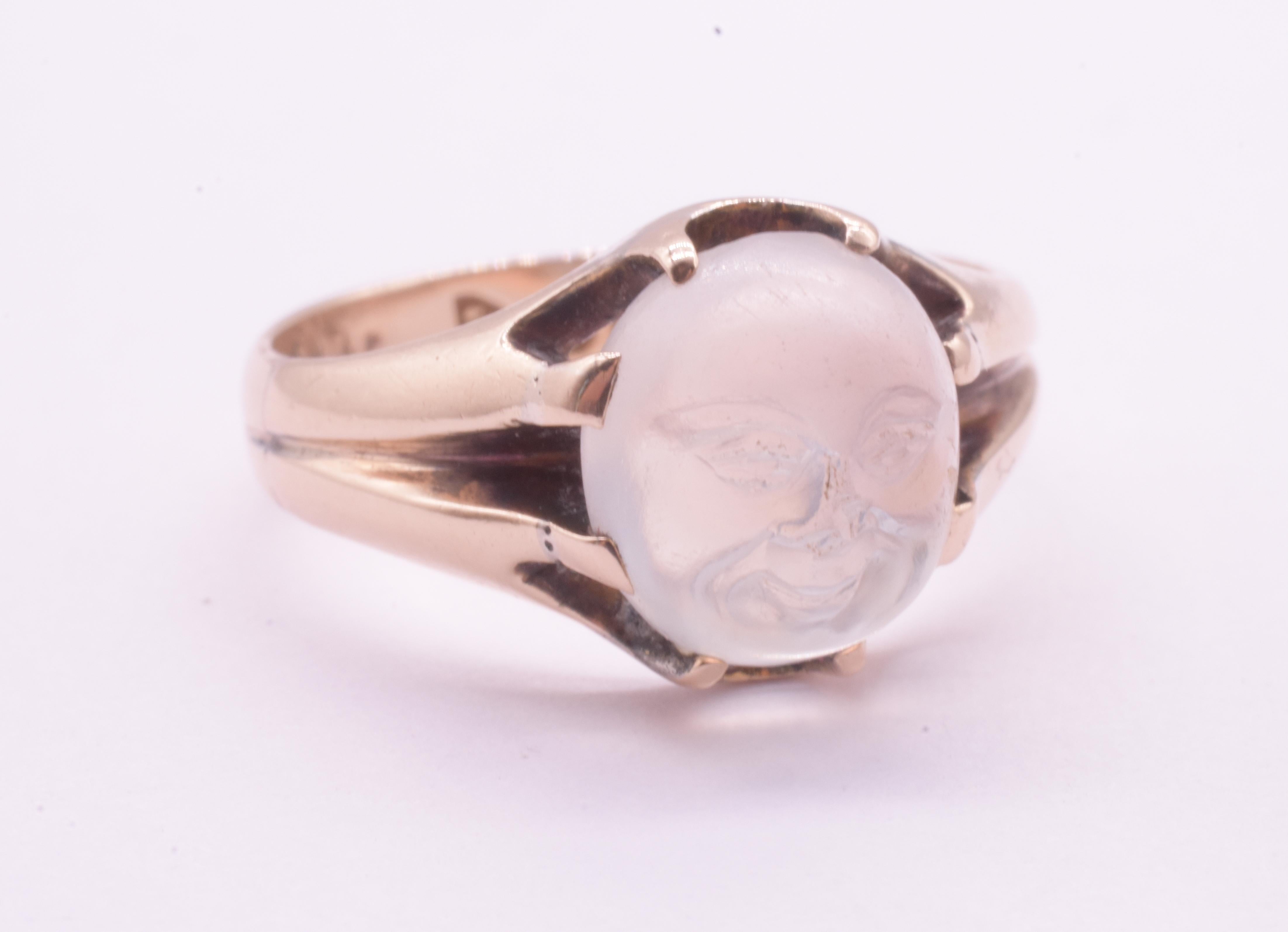 Hallmarked 1897 Moonstone 