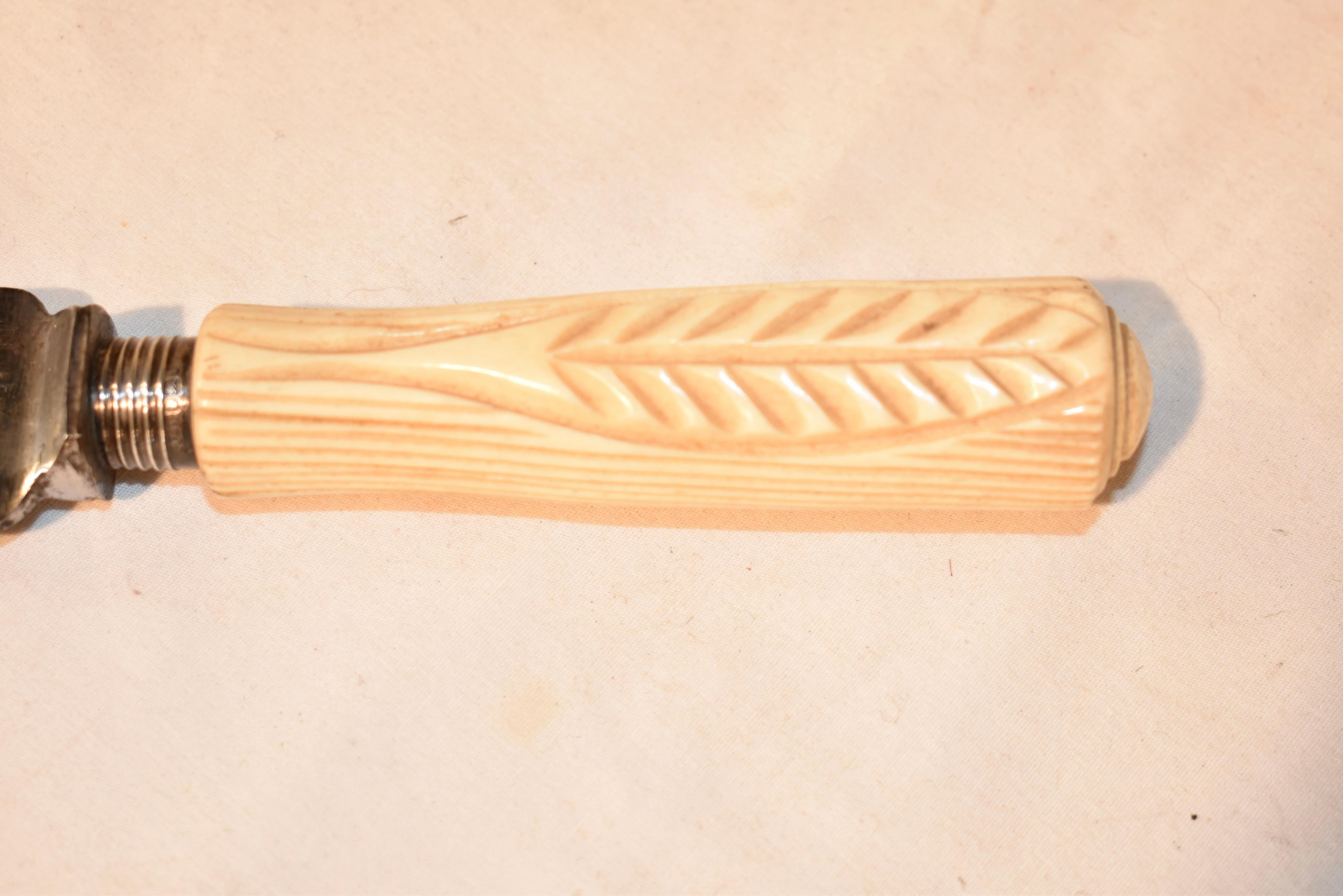 Sheffield-Bratenmesser, gestempelt 1901 (Edwardian) im Angebot