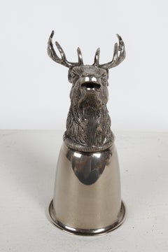 Gucci - Italia con marchio e placca d'argento "Testa d'alce" - Coppa della staffa per bar - Hunt Club