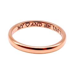 Nineteenth Century 22 Karat Pictorial Poesy or Posy Ring, HM Sheffield 1855