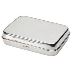 Hallmarked Silver Plated Keepsake Box, Sheffield, Uk, Circa 1900