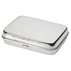 Hallmarked Silver Plated Keepsake Box, Sheffield, Uk, Circa 1900