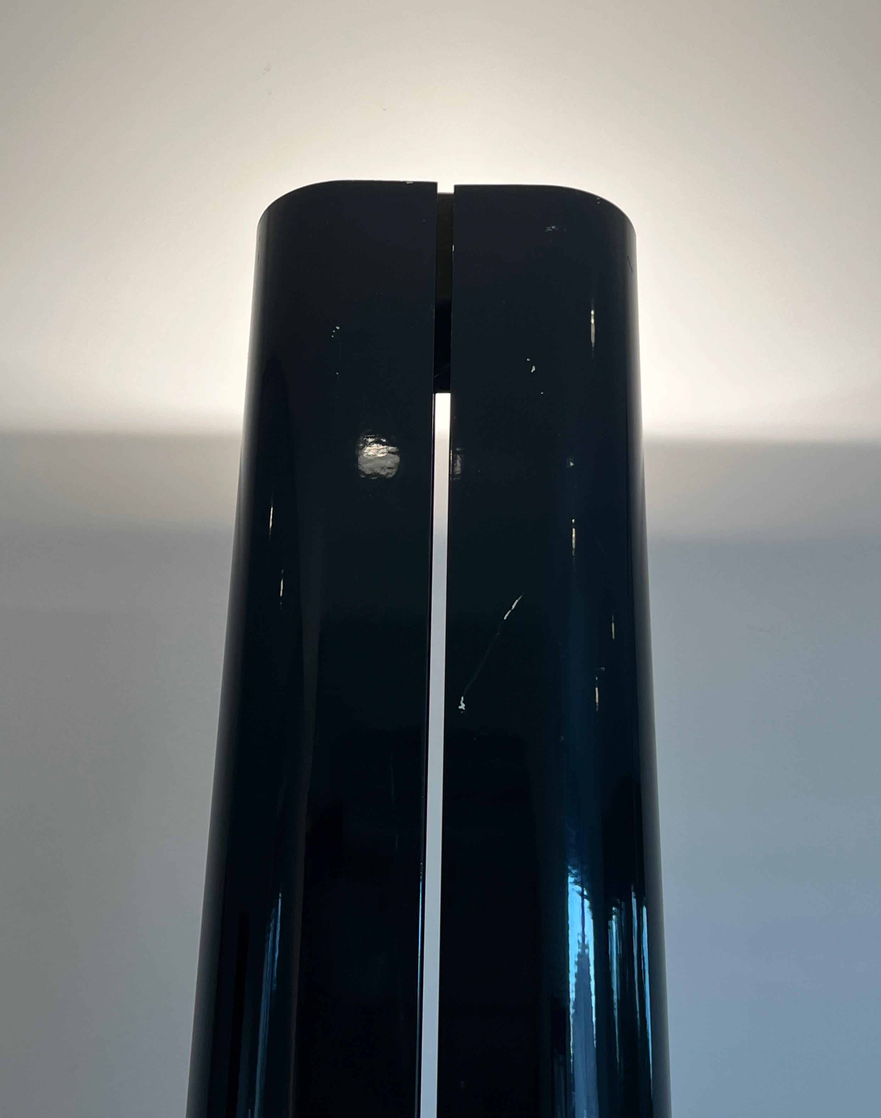 Lampadaire Hallogen Modèle Megaron en métal laqué noir par Gianfranco en vente 7