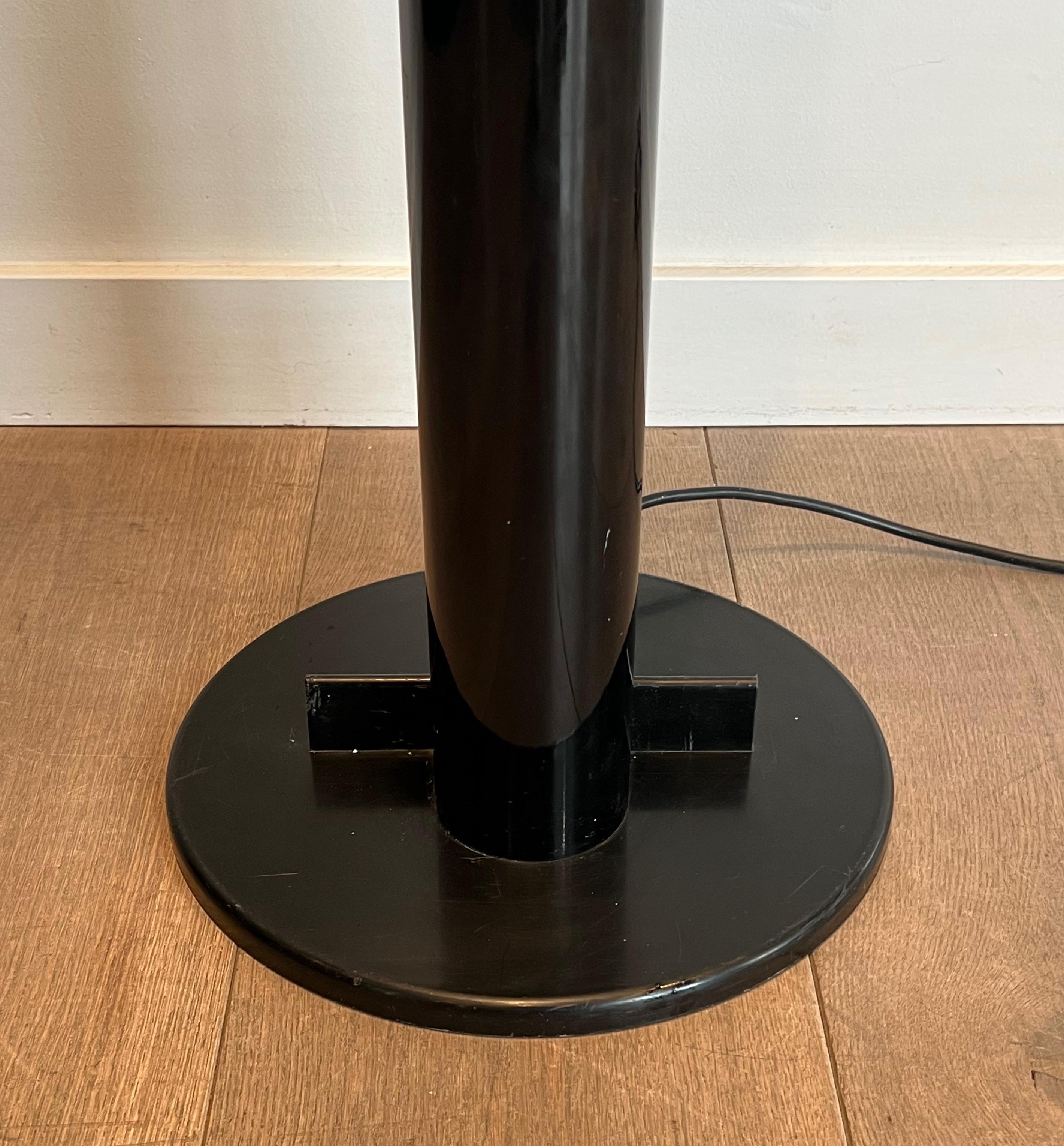 Lampadaire Hallogen Modèle Megaron en métal laqué noir par Gianfranco en vente 9