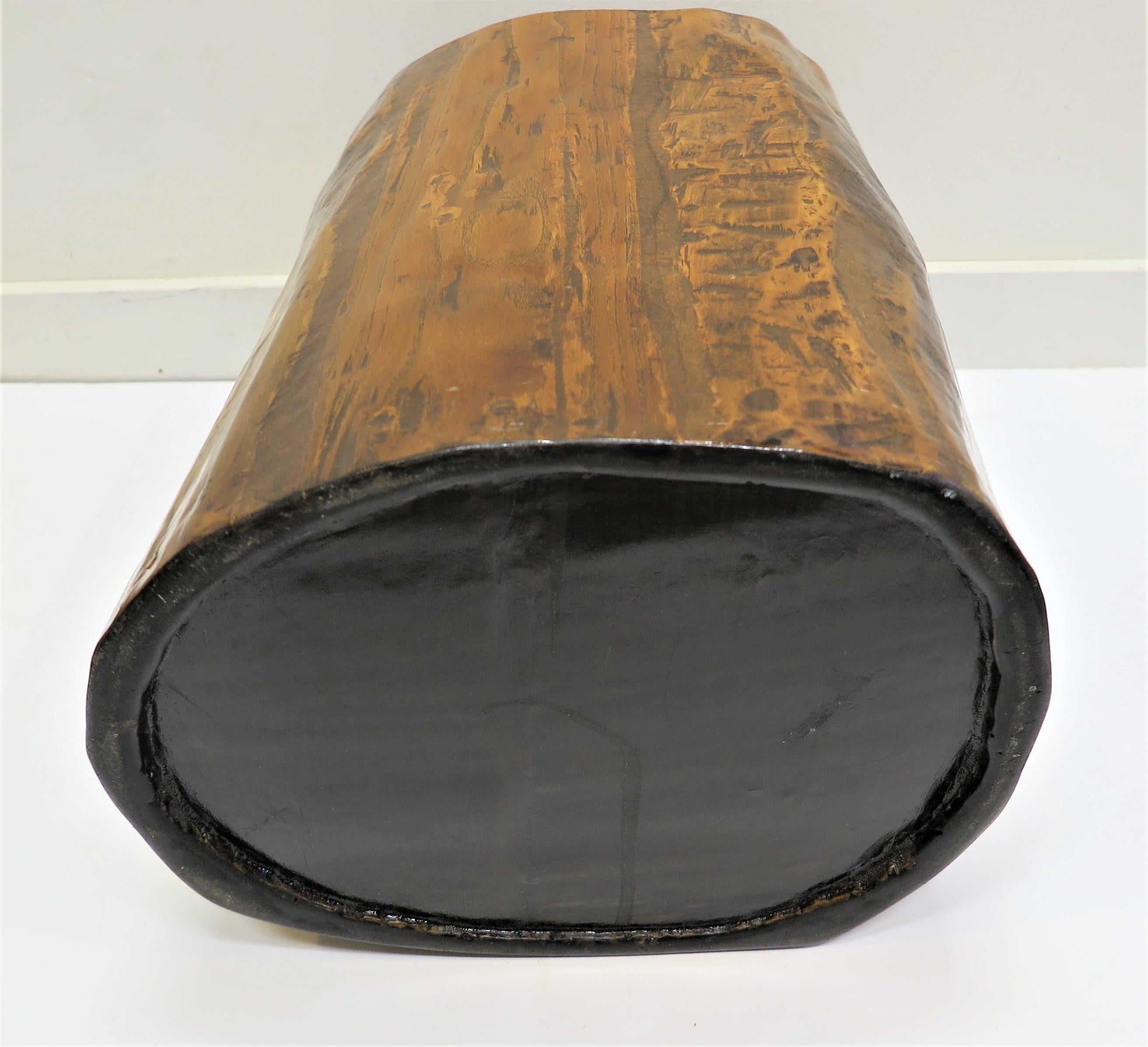 Wood Hallowed Tree Bucket Vat For Sale