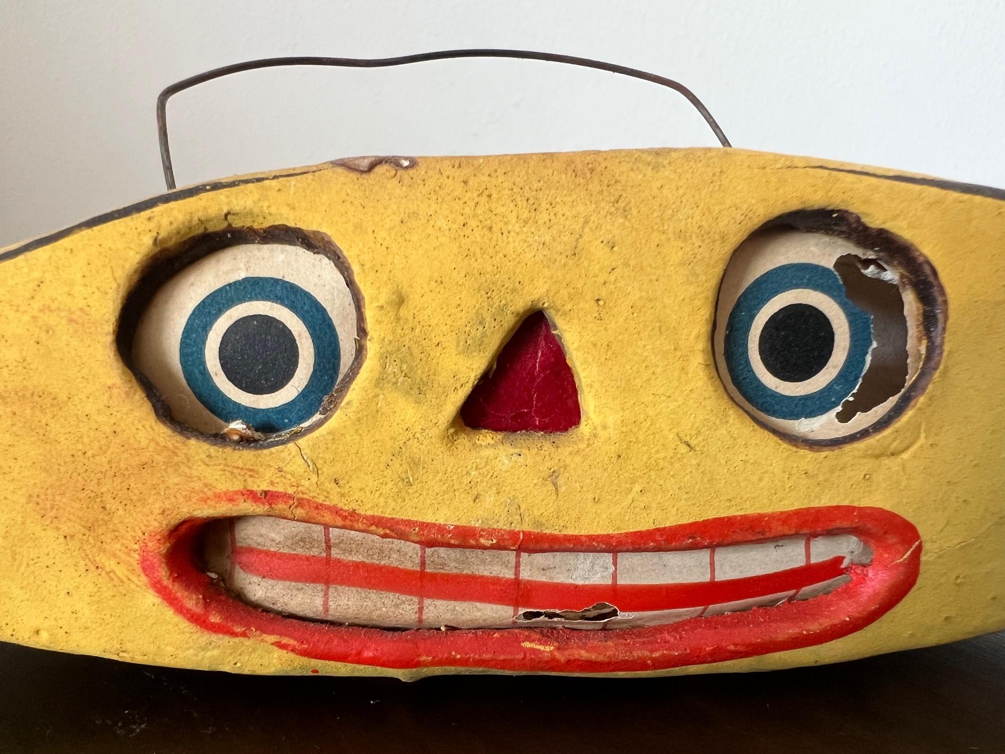 Halloween Banana Toy Lantern, Germany, 1930s In Good Condition In St.Petersburg, FL
