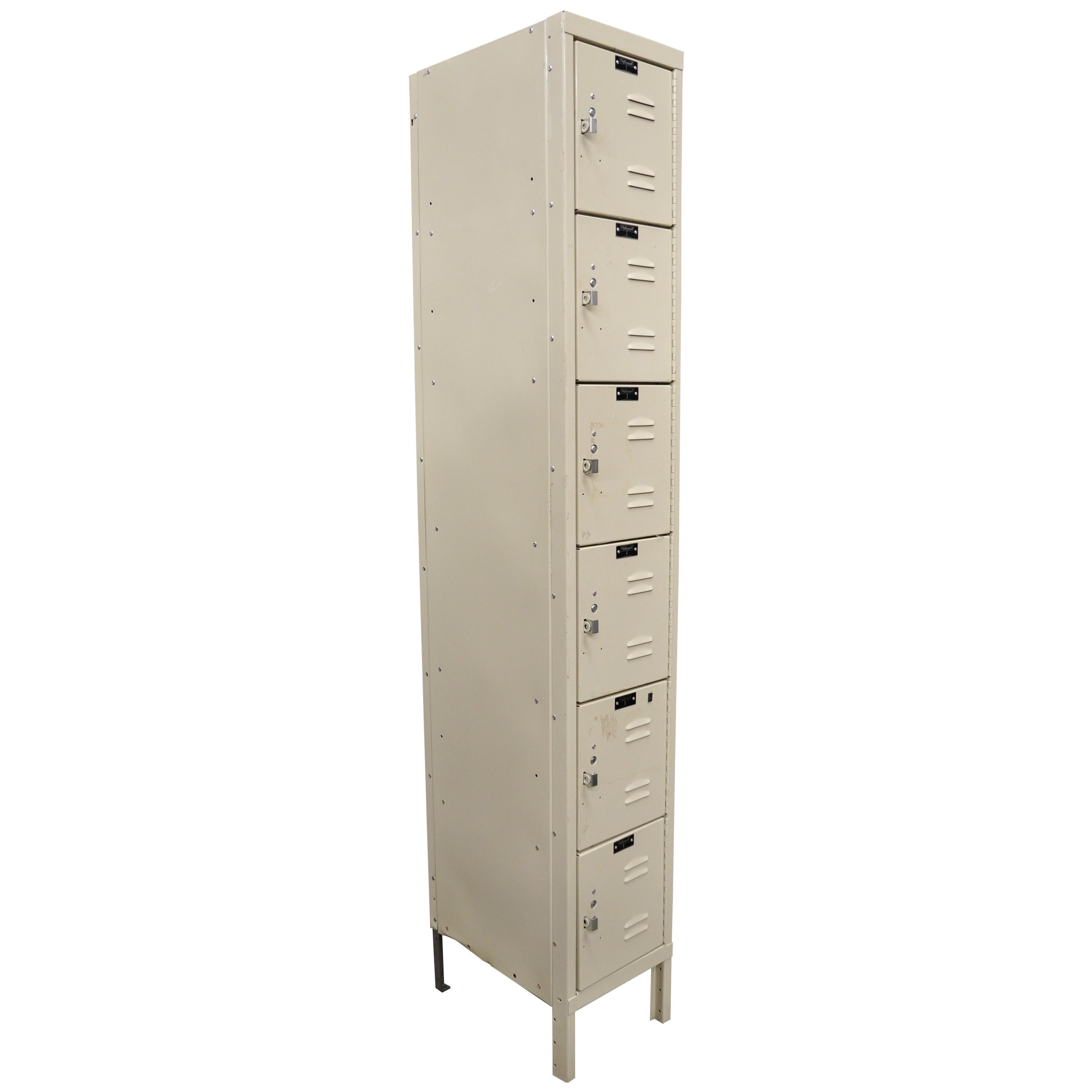 Details about   Locker Cabinet with 6 Compartment Metal Storage GYM School Warehouse Dressing 