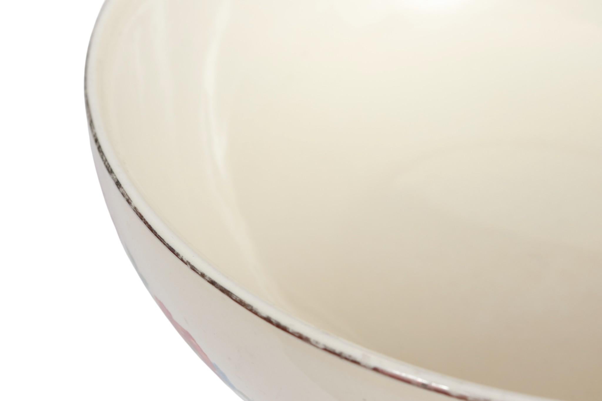 Mid-20th Century Hall’s Orange Poppy Ceramic Bowls, Set of 3 For Sale