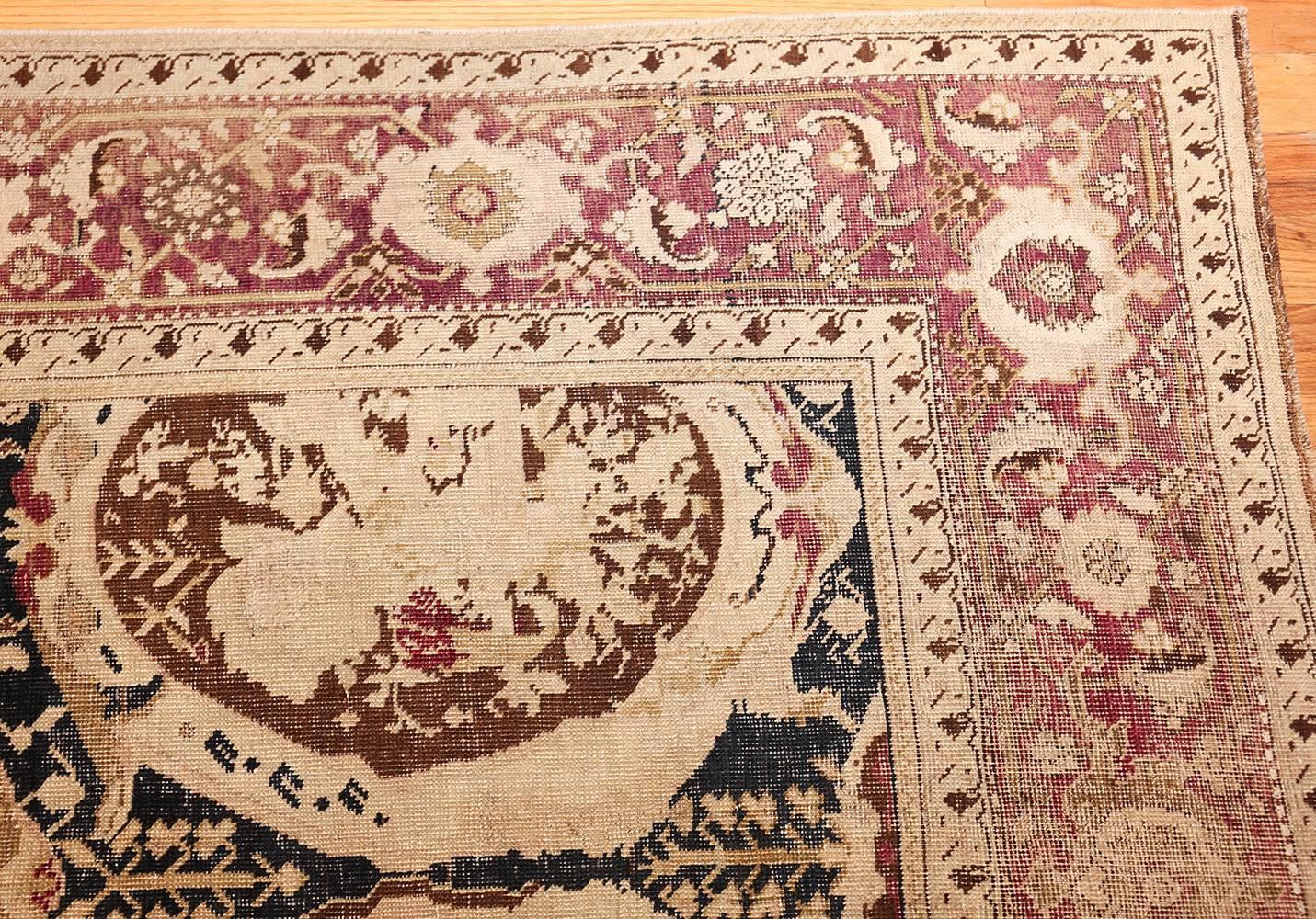 Hand-Knotted  Hallway Gallery Size Antique Caucasian Karabagh Rug. Size: 6 ft 9 in x 19 ft