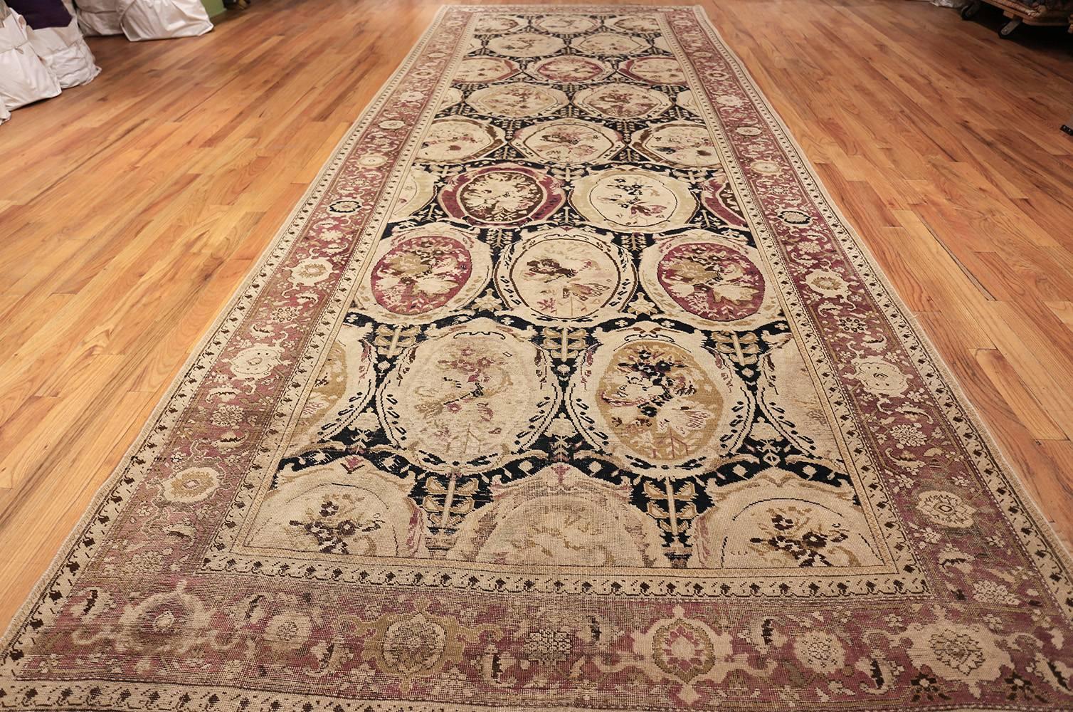  Hallway Gallery Size Antique Caucasian Karabagh Rug. Size: 6 ft 9 in x 19 ft 1