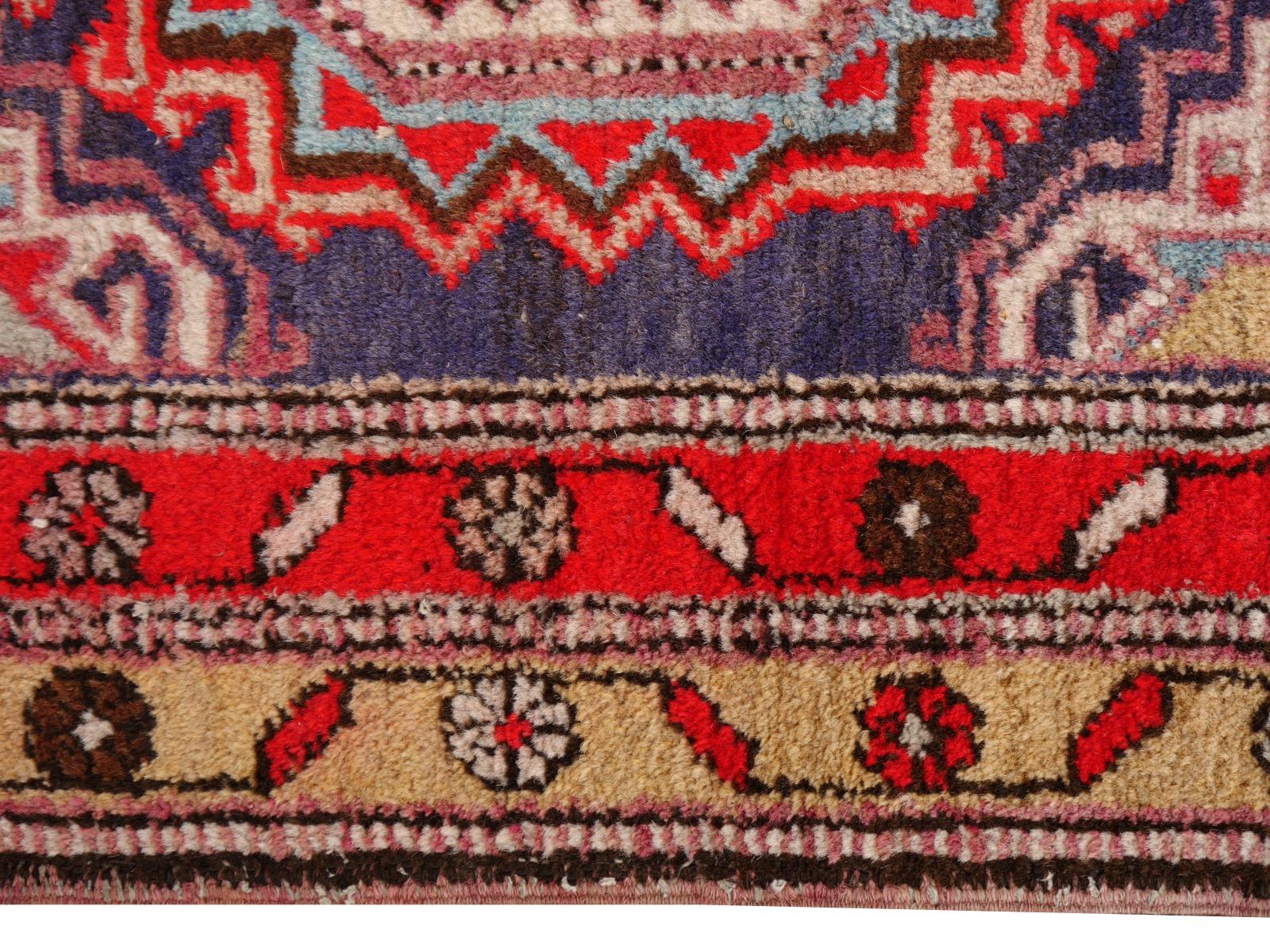 Hallway Runner Caucasian Rug Vintage Azeri Turkmen Design Djoharian Collection For Sale 7