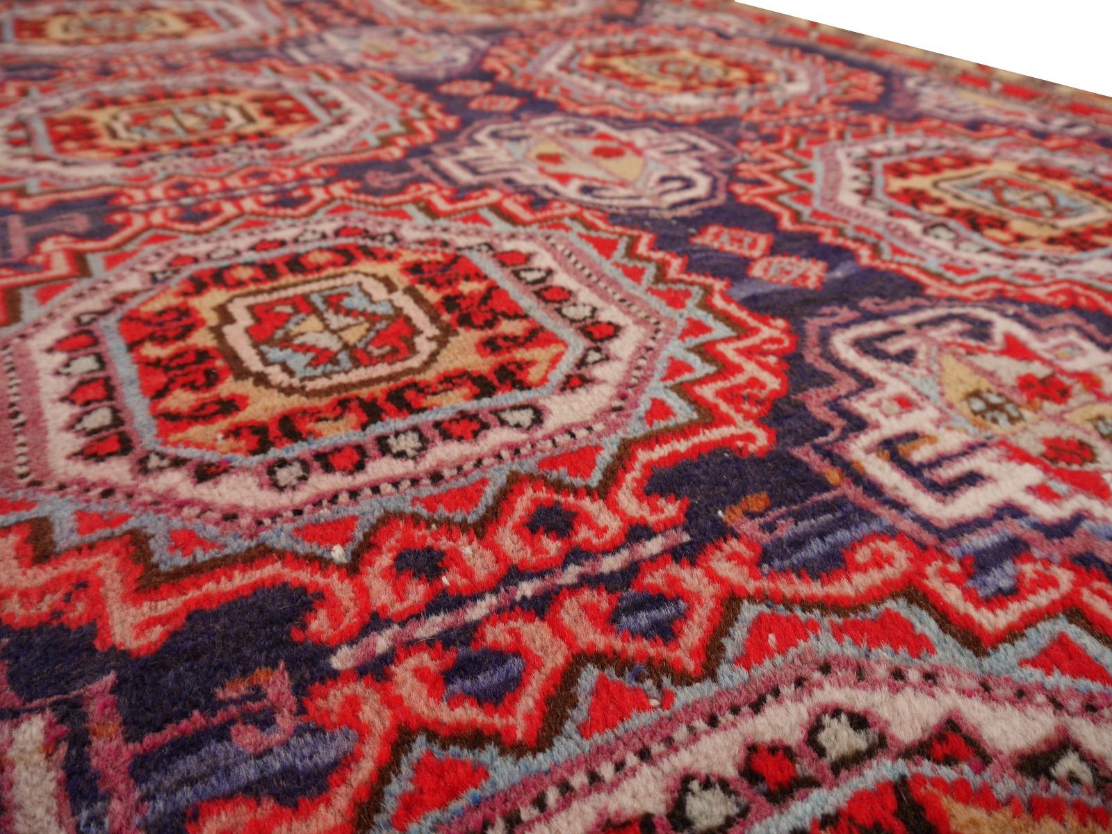 Hallway Runner Caucasian Rug Vintage Azeri Turkmen Design Djoharian Collection For Sale 9