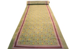 Hallway Runner Rug Modern European Hand-Tufted, Late 20th Century