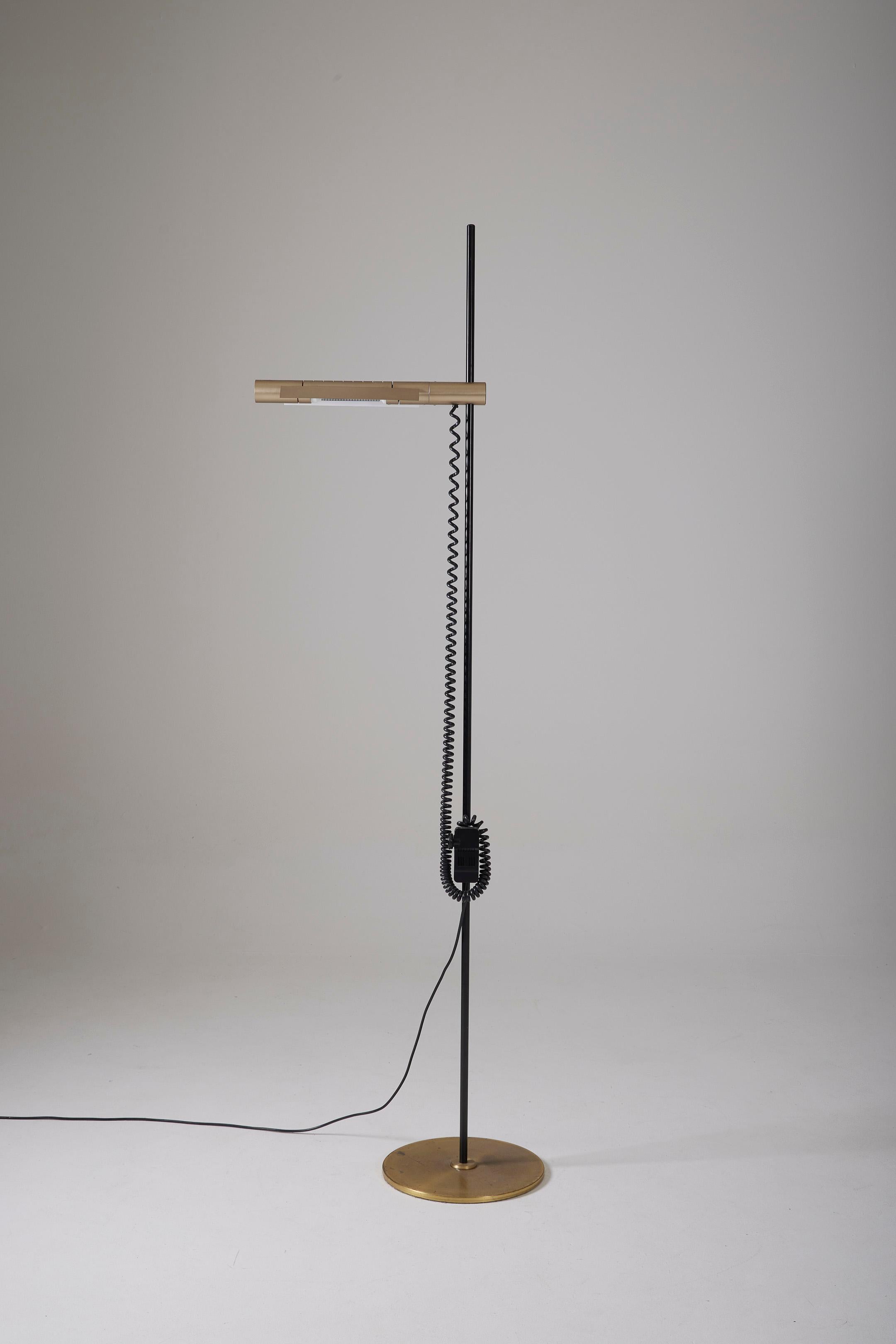 Halo 250 floor lamp by Rosemarie and Rico Baltensweiler 1970s  In Good Condition For Sale In PARIS, FR