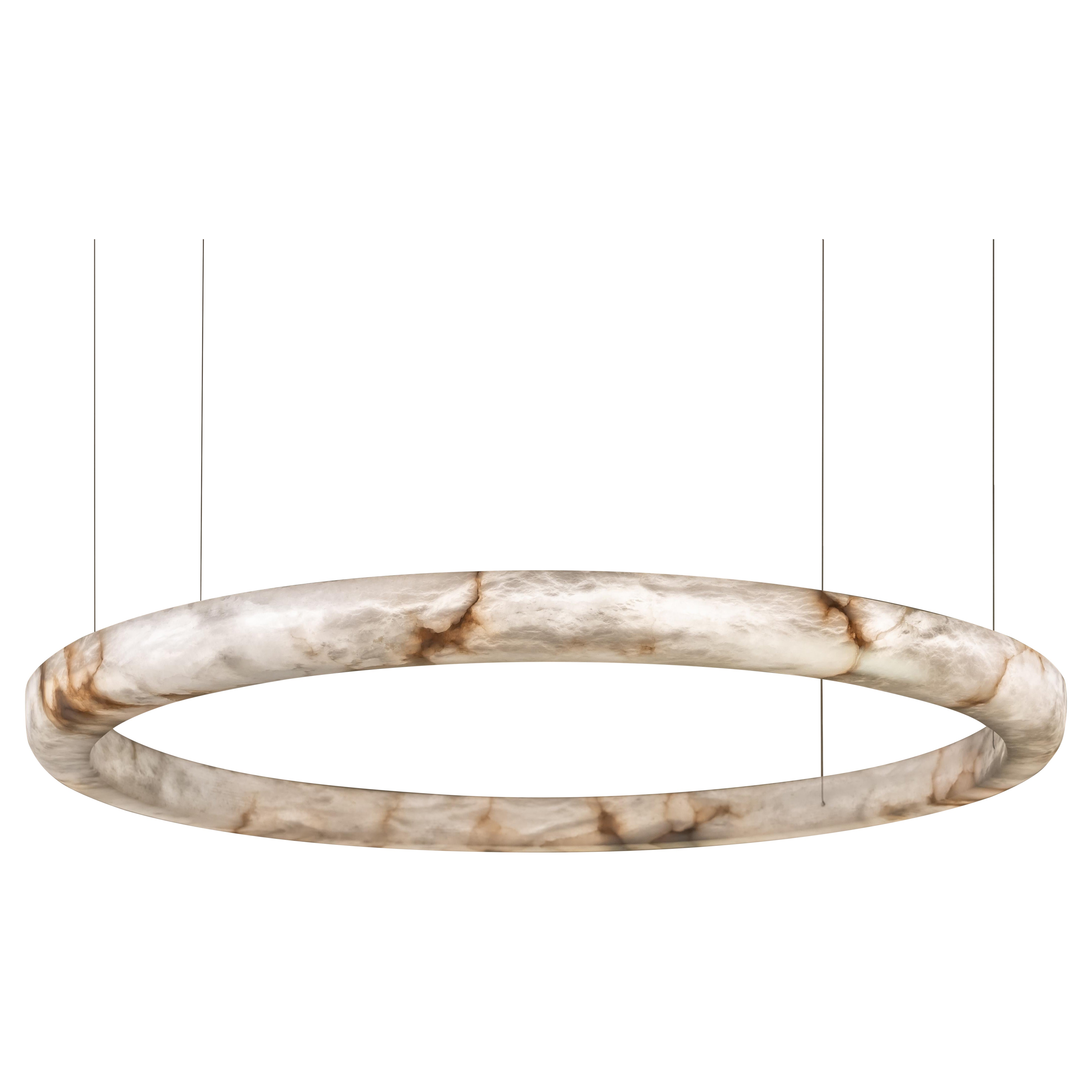 Lampada a sospensione Halo 62 di United Alabaster