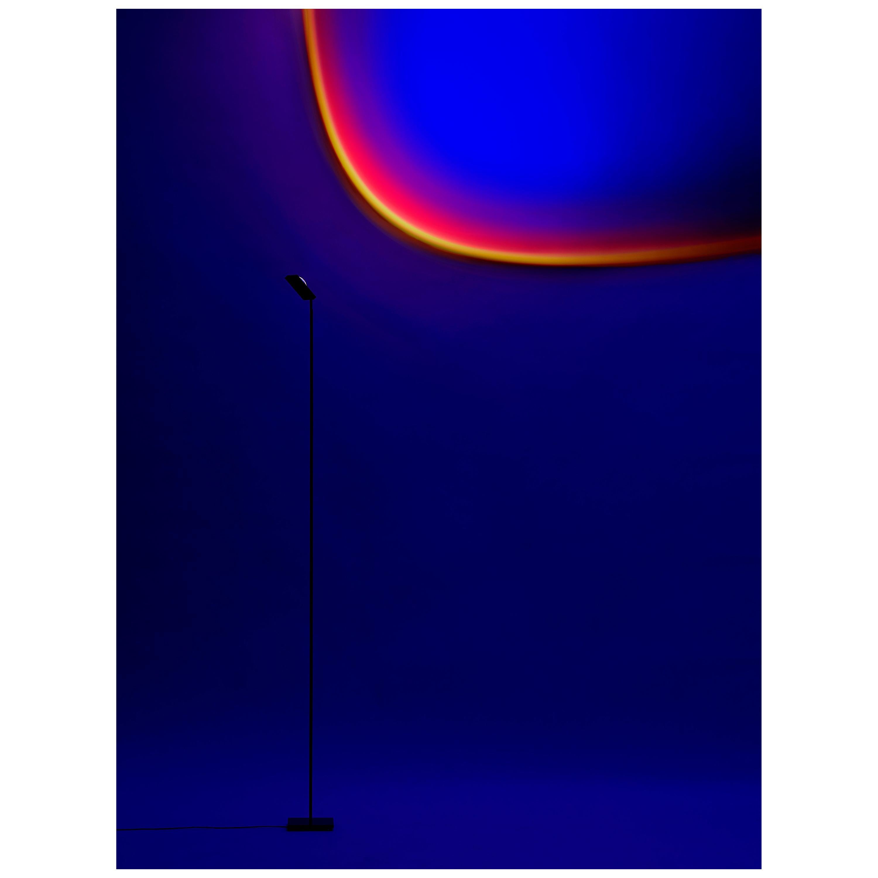 'Halo Big 2' Deep Blue Floor Lamp or Color Projector by Mandalaki Studio