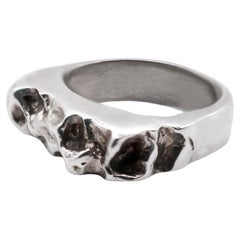 Halo C Ring in 925 Sterling Silver by Ana Paula Flores