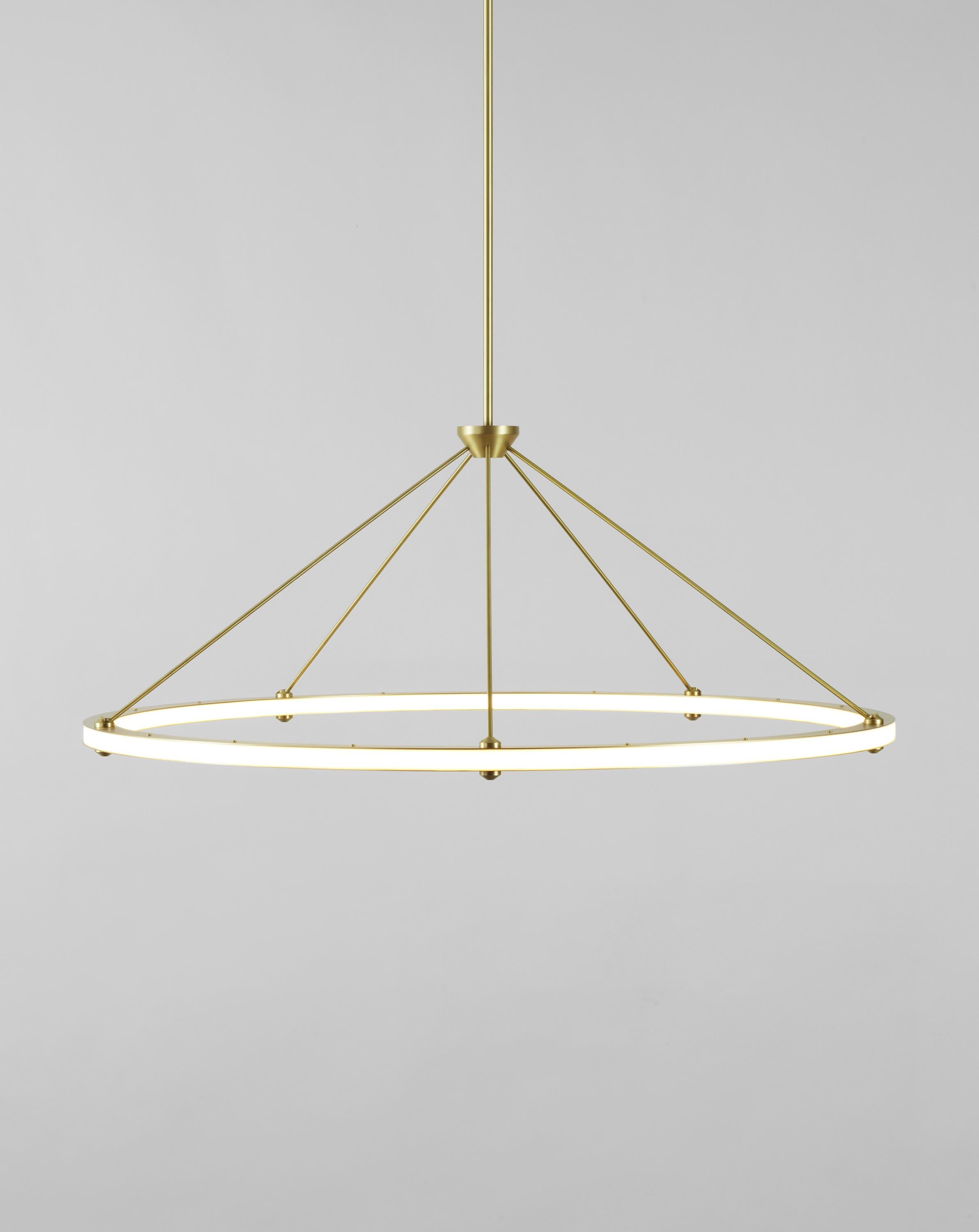 American Halo Circle Pendant Light in Black by Paul Loebach for Roll & Hill