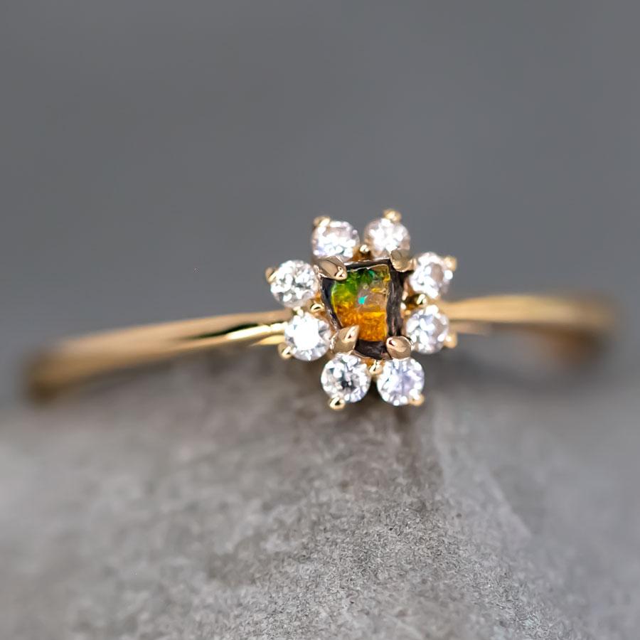 Halo Diamond Australian Boulder Opal Engagement Ring 18K Yellow Gold.


Free Domestic USPS First Class Shipping! Free Gift Bag or Box with every order!

Opal—the queen of gemstones, is one of the most beautiful gemstones in the world. Every piece of