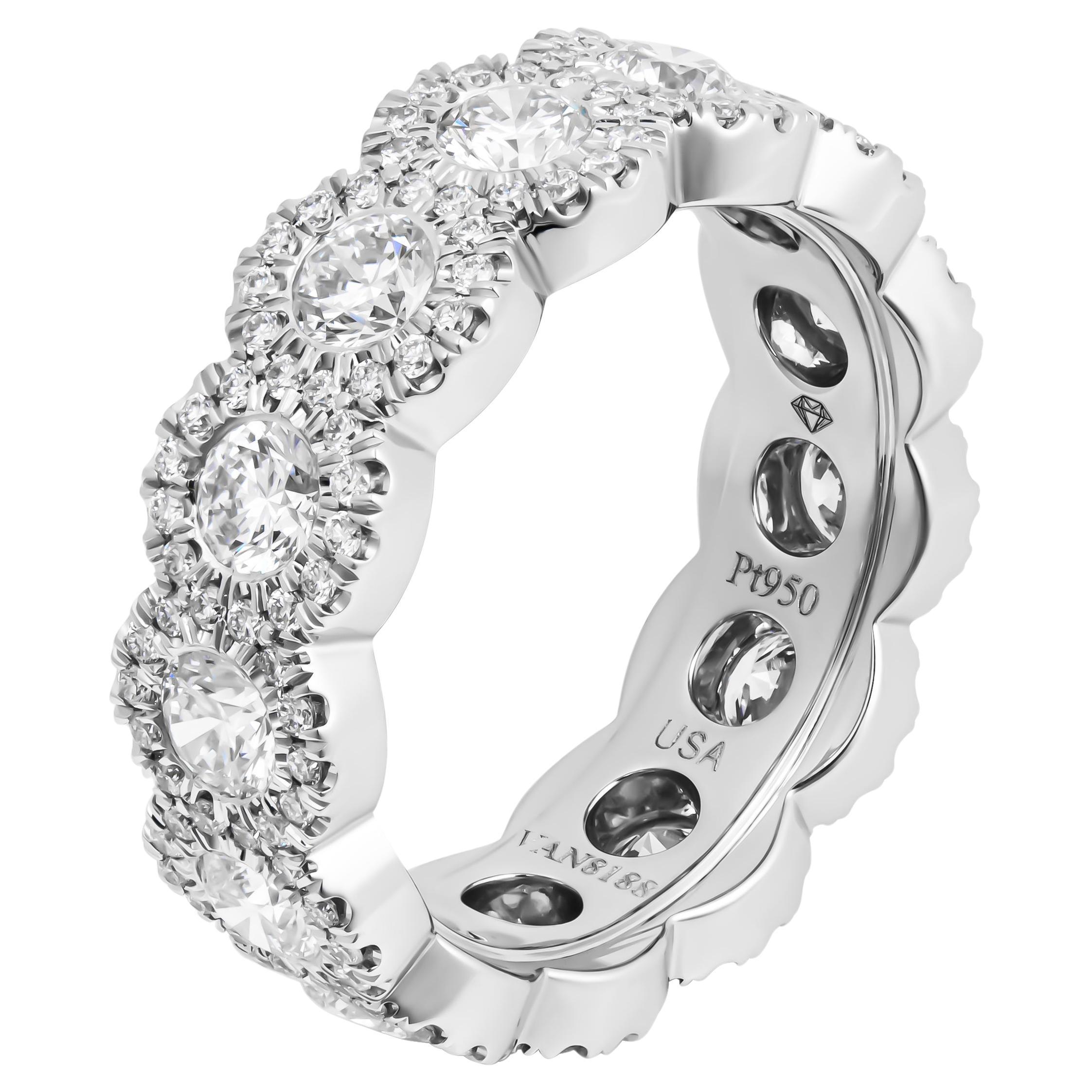 Halo Eternity Band with Round Diamonds