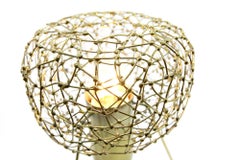 Halo-Ette by Ango, Hand-Welded Brass Table Lamp