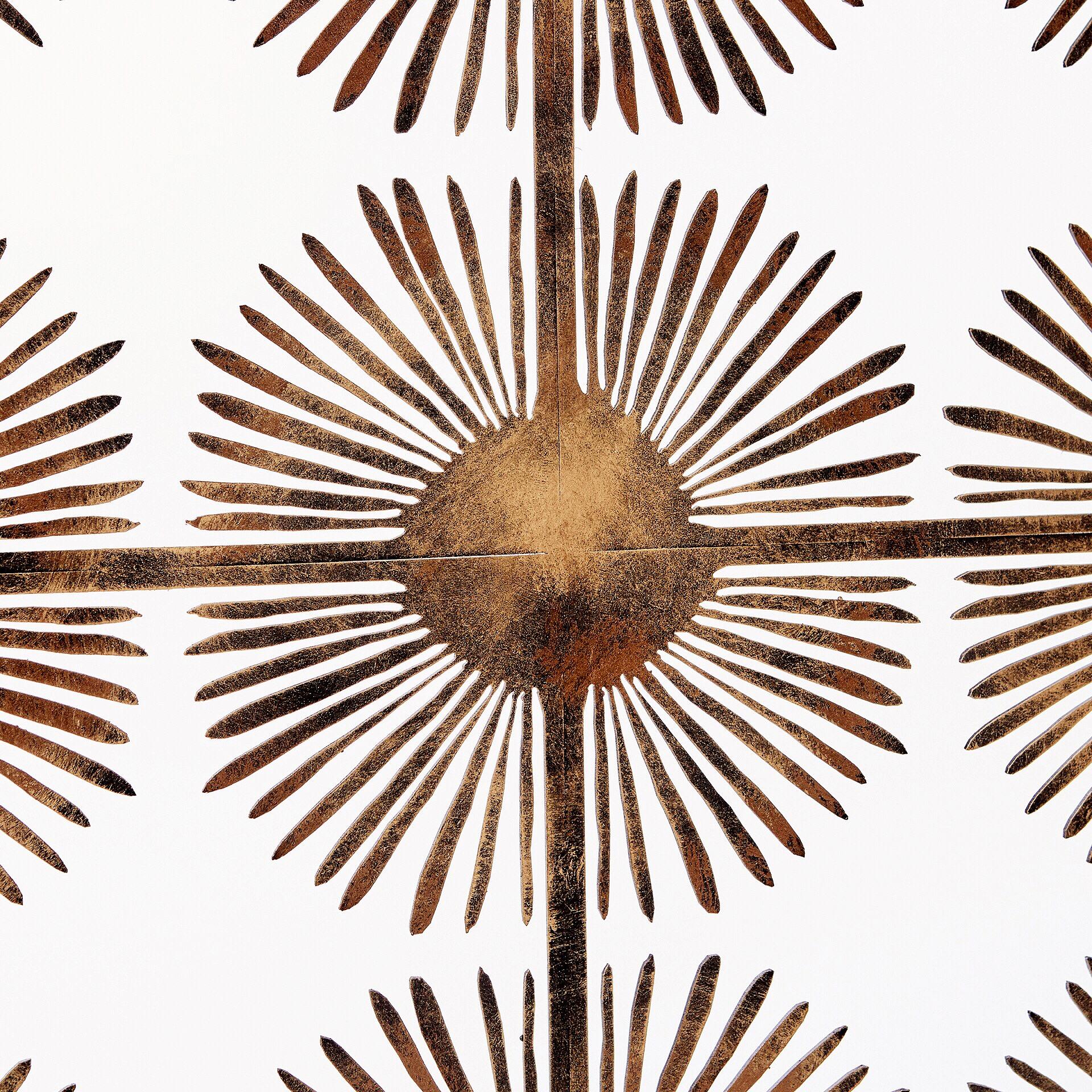 Iron Halo Fireplace Screen in Tobacco For Sale