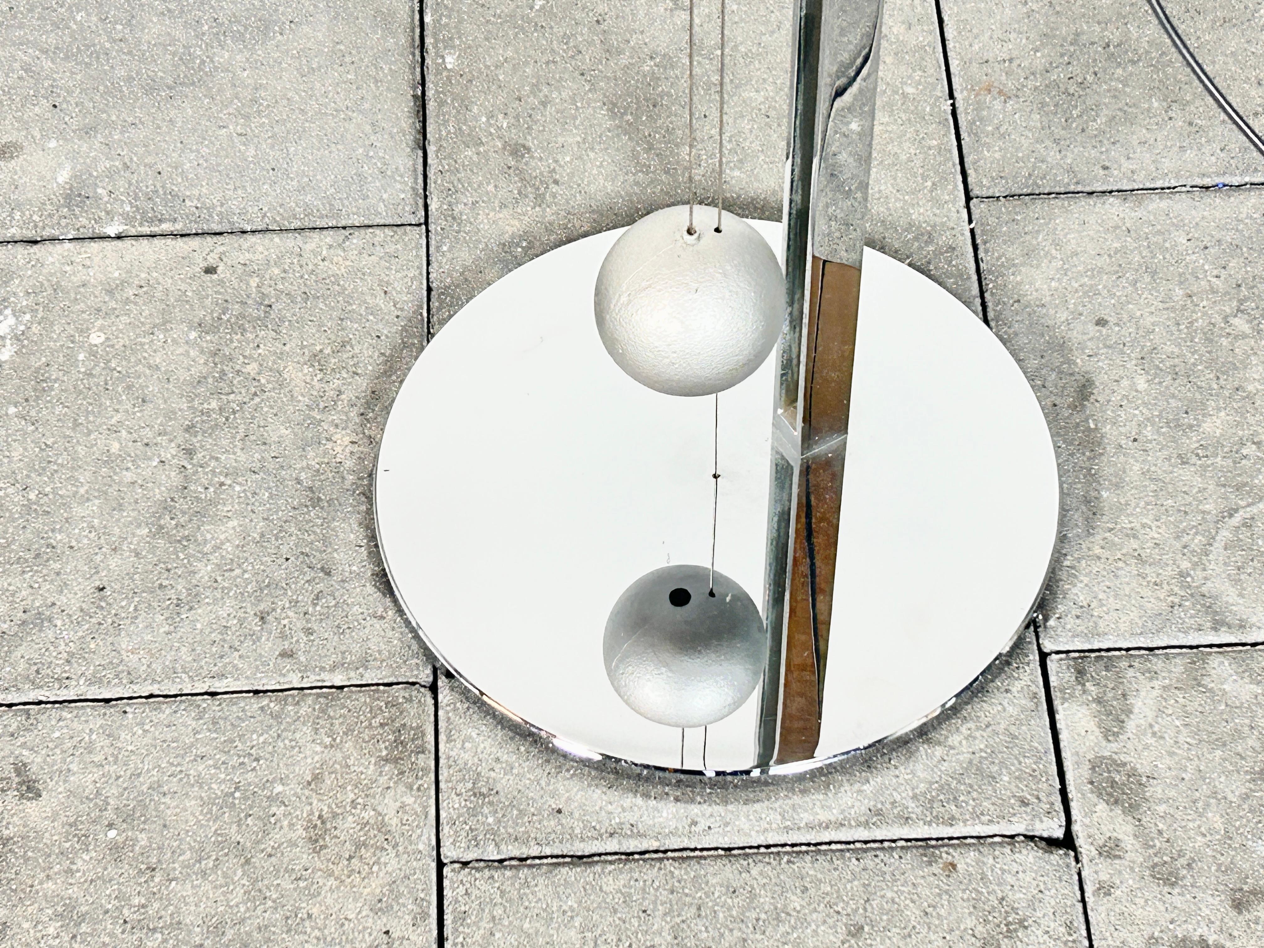 Halo floor lamp design A. and R. Baltensweiler for Swisslamps International For Sale 2