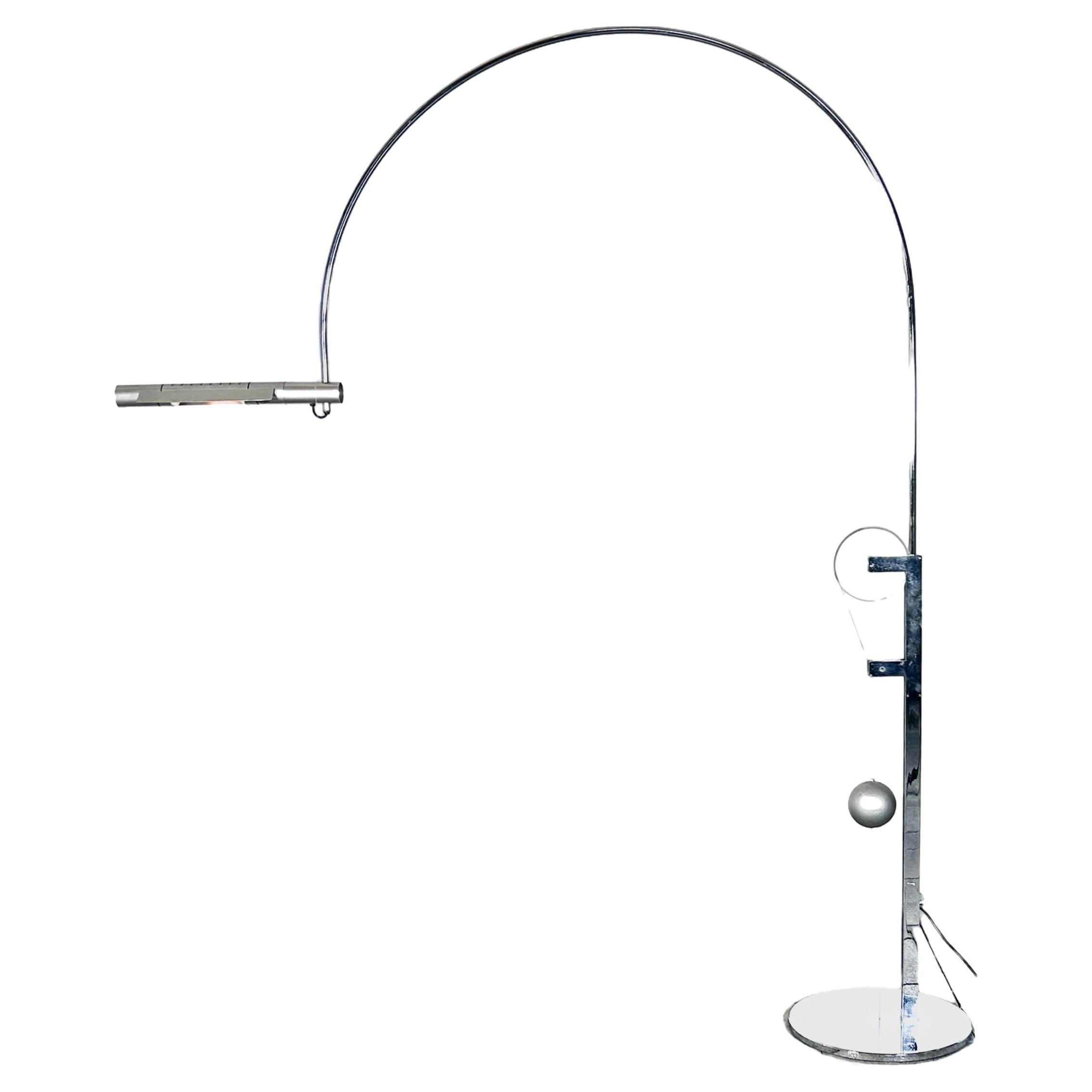 Halo floor lamp design A. and R. Baltensweiler for Swisslamps International For Sale