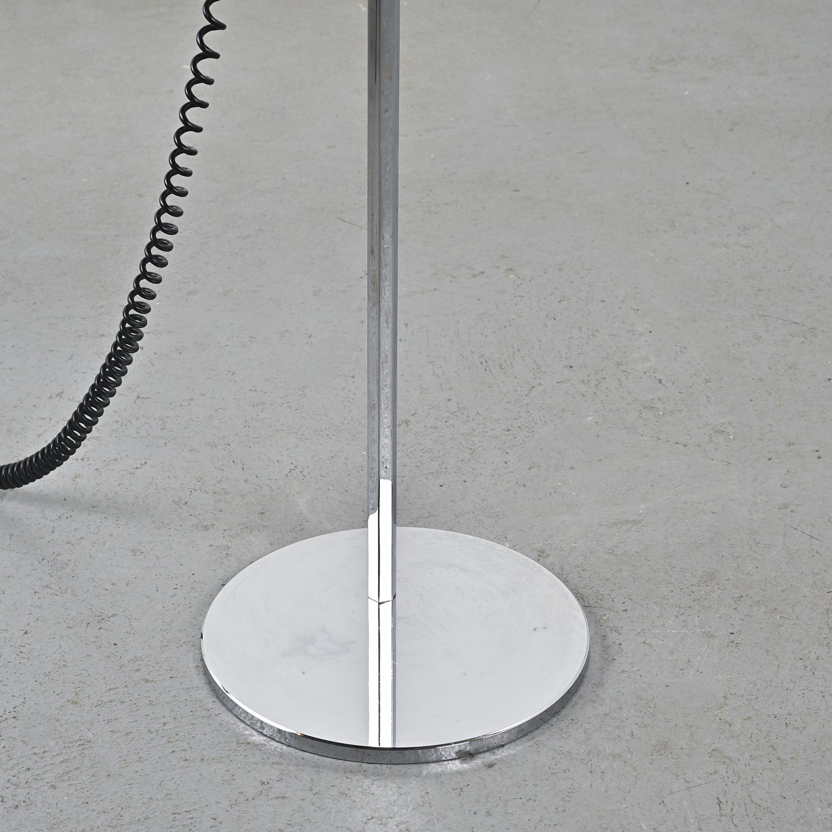 Halo Floor Light by Rico & Rosemarie Baltensweiler circa 1972 In Fair Condition In VILLEURBANNE, FR