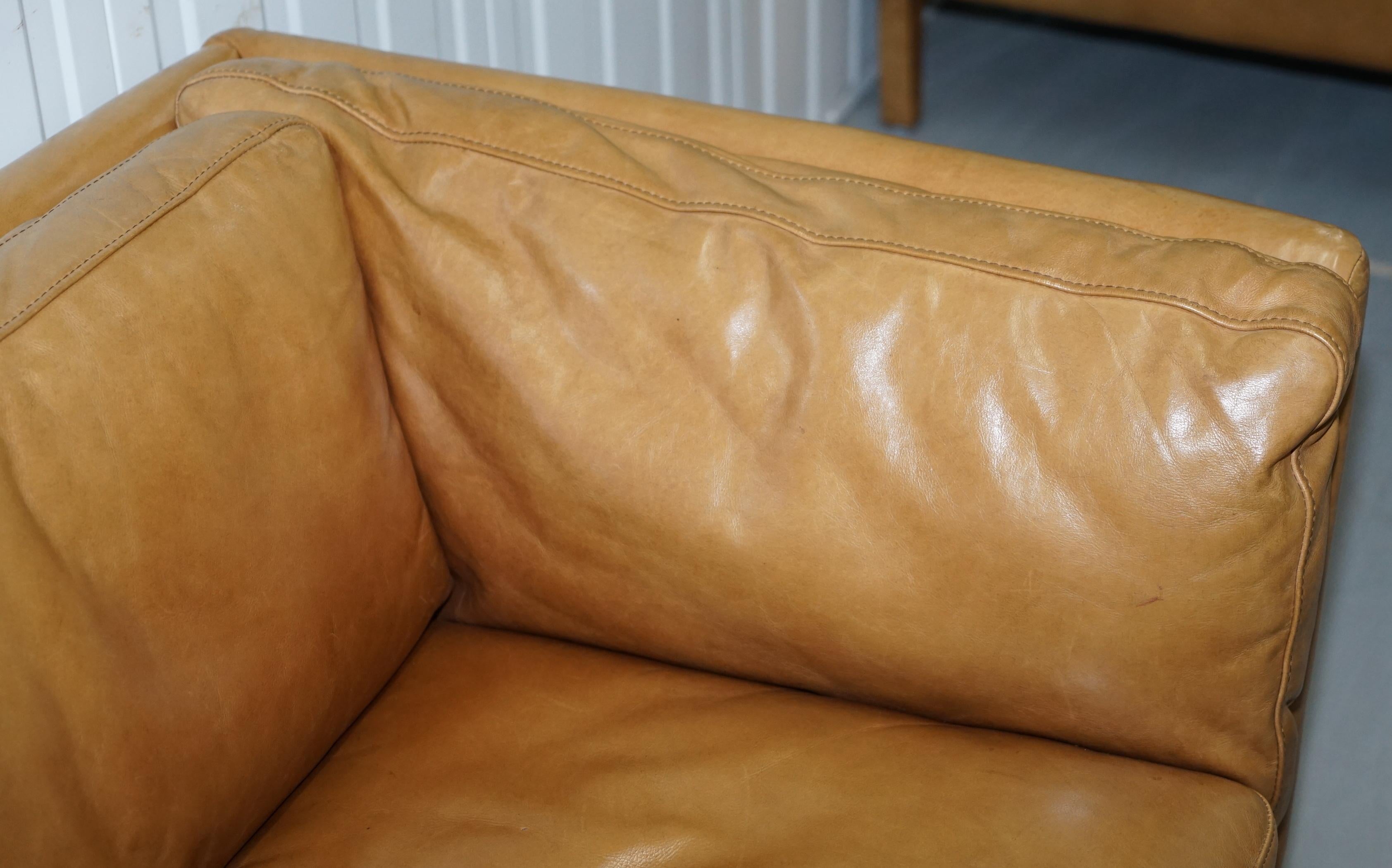Halo Groucho Leather Small 2-Seat Sofa Passend zum Sessel erhältlich 3