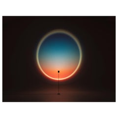 'Halo Horizon' Landscape Floor Lamp or Color Projector by Mandalaki Studio