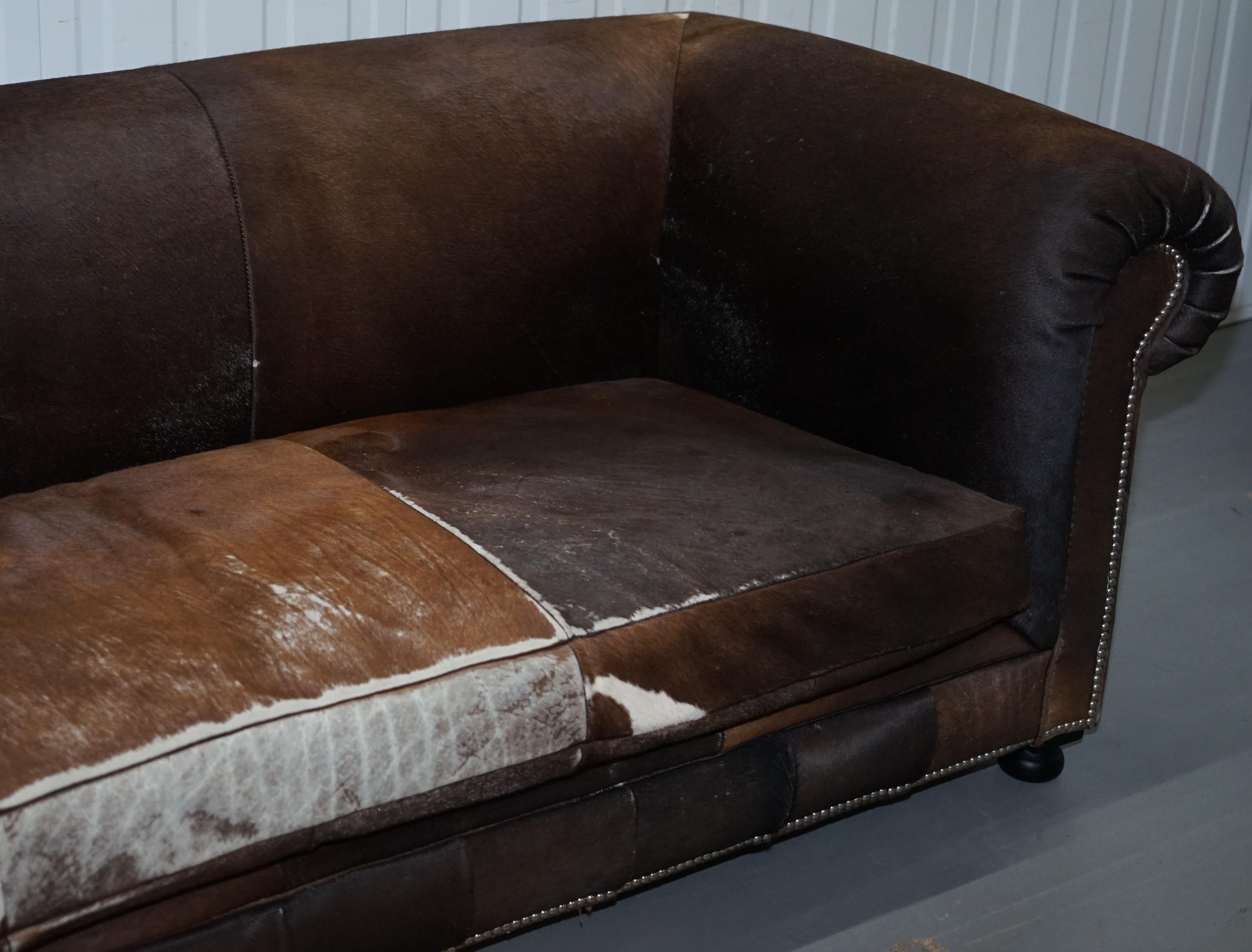 cow leather sofa