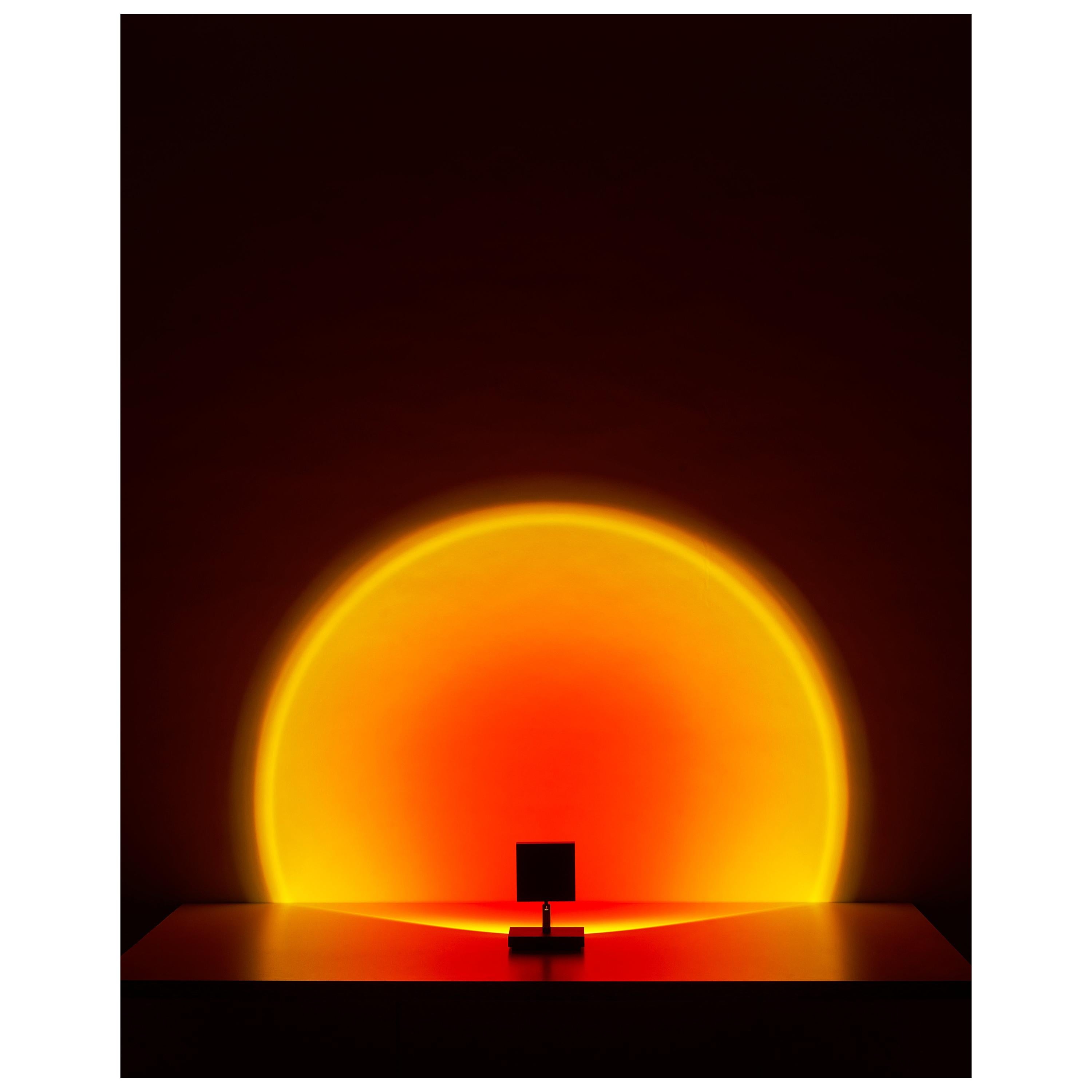 'Halo Mini' Sunset Red Floor Lamp or Color Projector by Mandalaki Studio