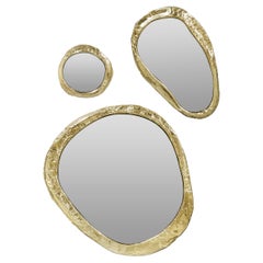 Miroir Halo - Laiton martelé et Miroir artisanal - Boca do Lobo