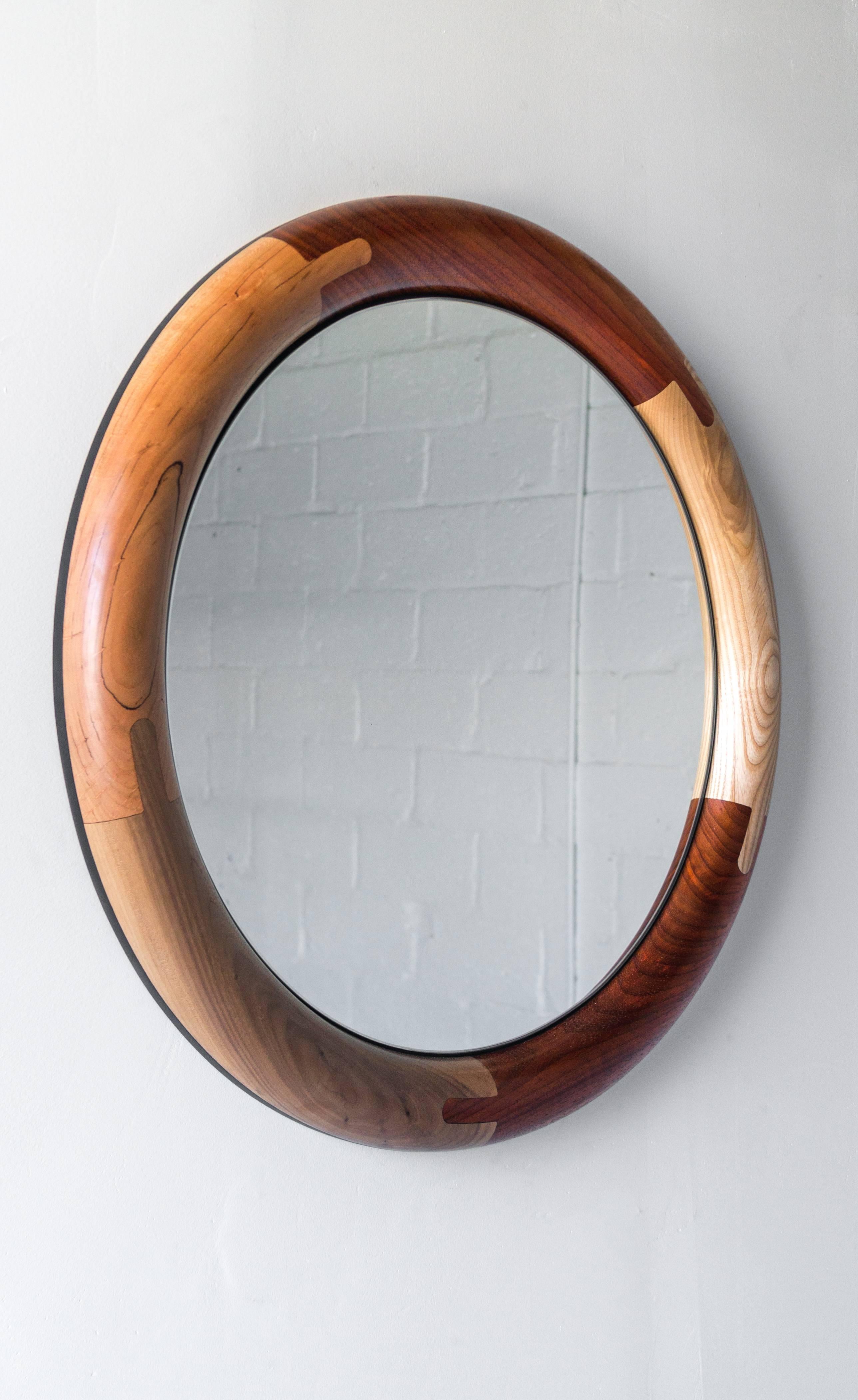 Polished Halo Mirror Round Birnam Wood Studio For Sale