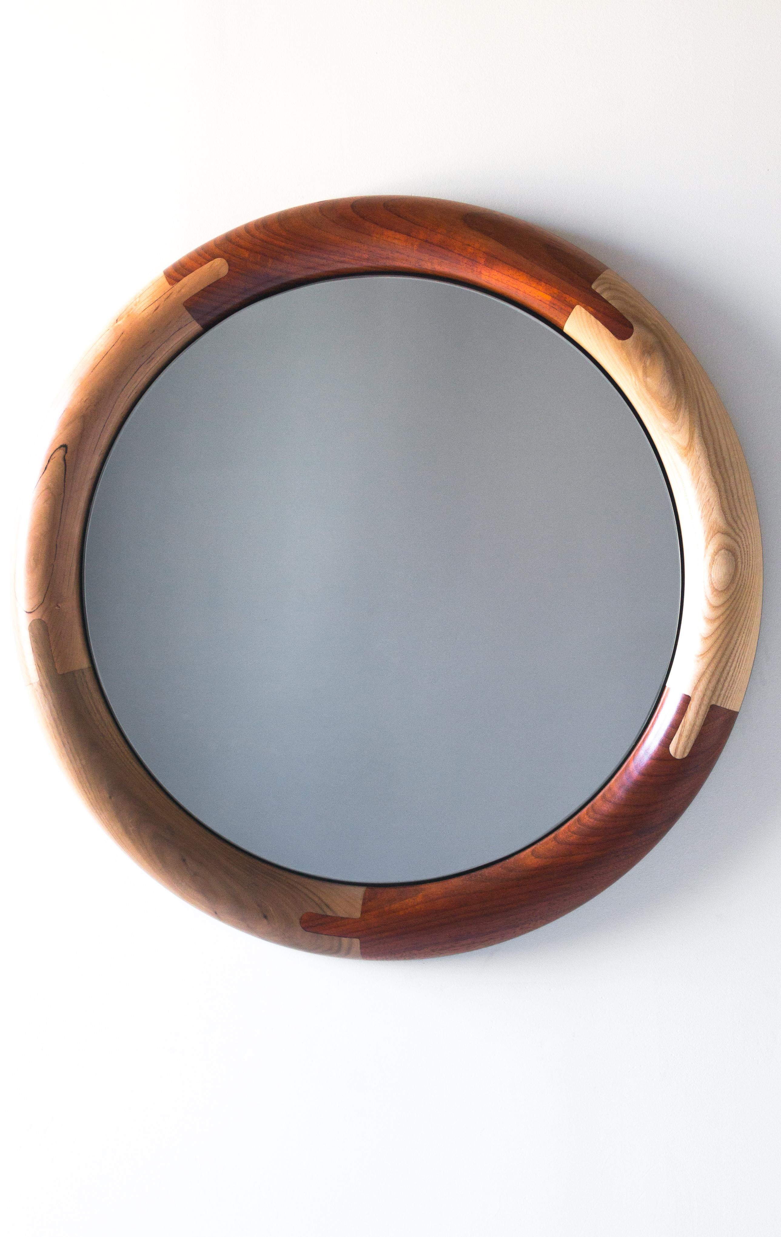 Polished Halo Mirror Round Birnam Wood Studio For Sale