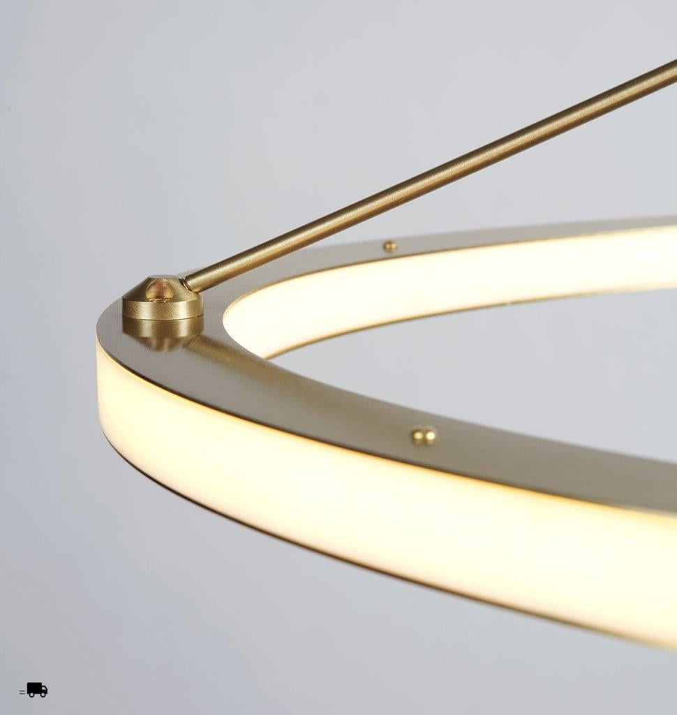 Halo Oval Pendant by Paul Loebach for Roll & Hill In New Condition In Los Angeles, CA