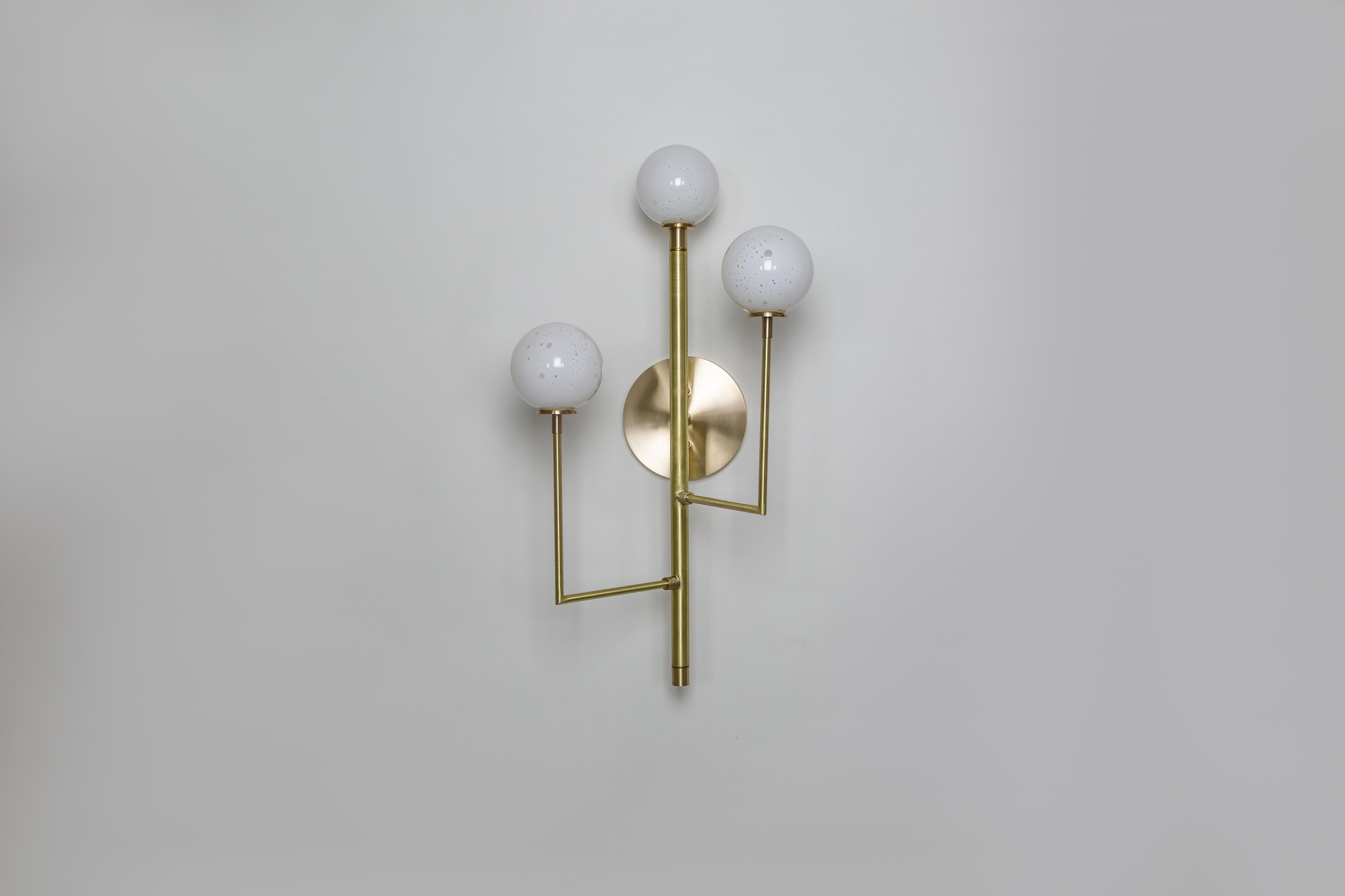 Kalin Asenov designs and fabricates lighting in Savannah, GA. Asenov works with a team of artisans and manufacturers to prototype, and build all pieces in his studio.

The design of Halo interprets ideas of celestial secret geometry; the form