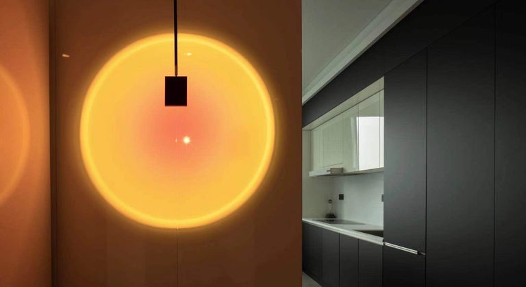 Halo Sky 90cm Sunset Red Color Projector by Mandalaki Studio For Sale at 1stDibs