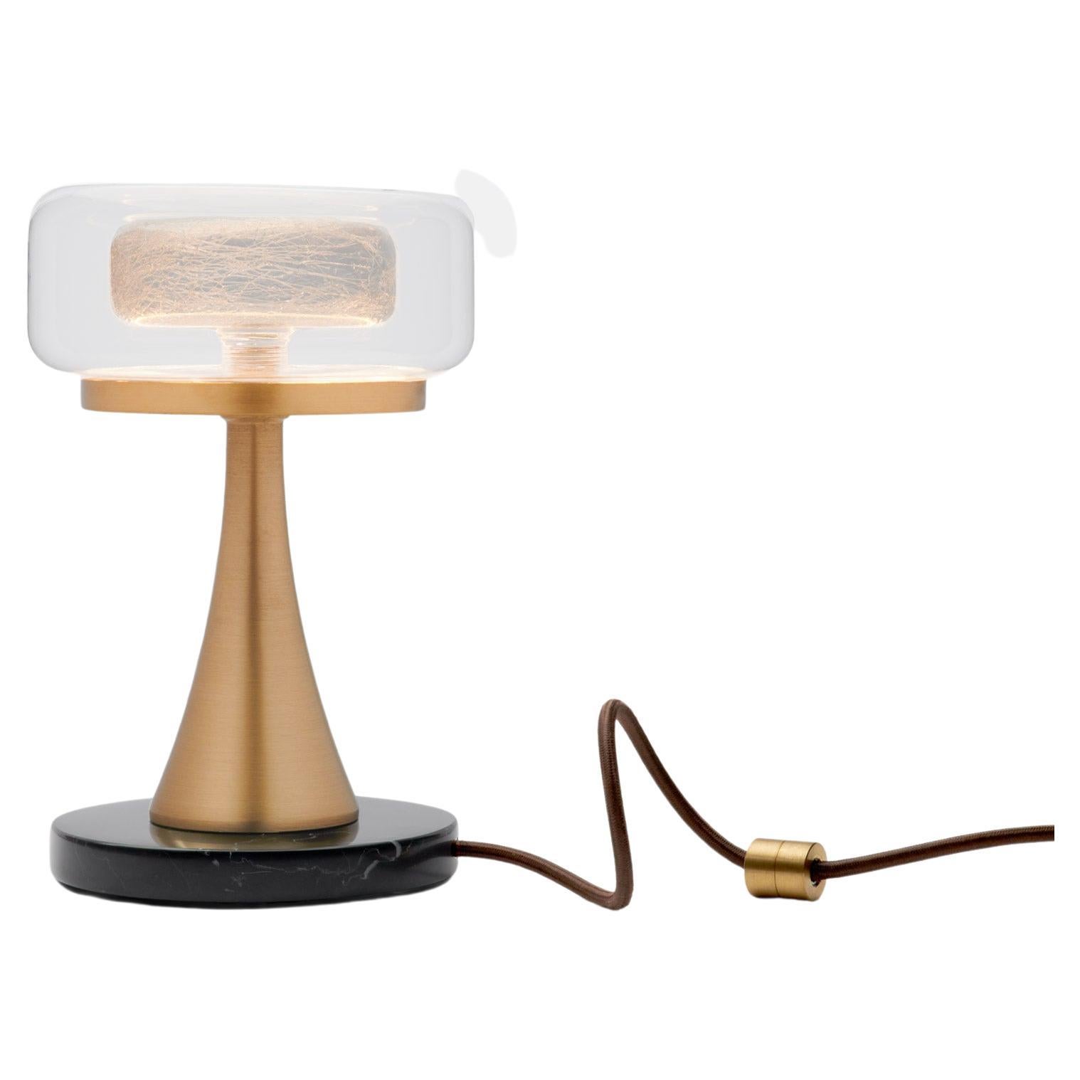 Halo Tischlampe aus mundgeblasenem Glas von Shakuff