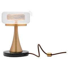 Lampe de bureau en verre soufflé Halo de Shakuff