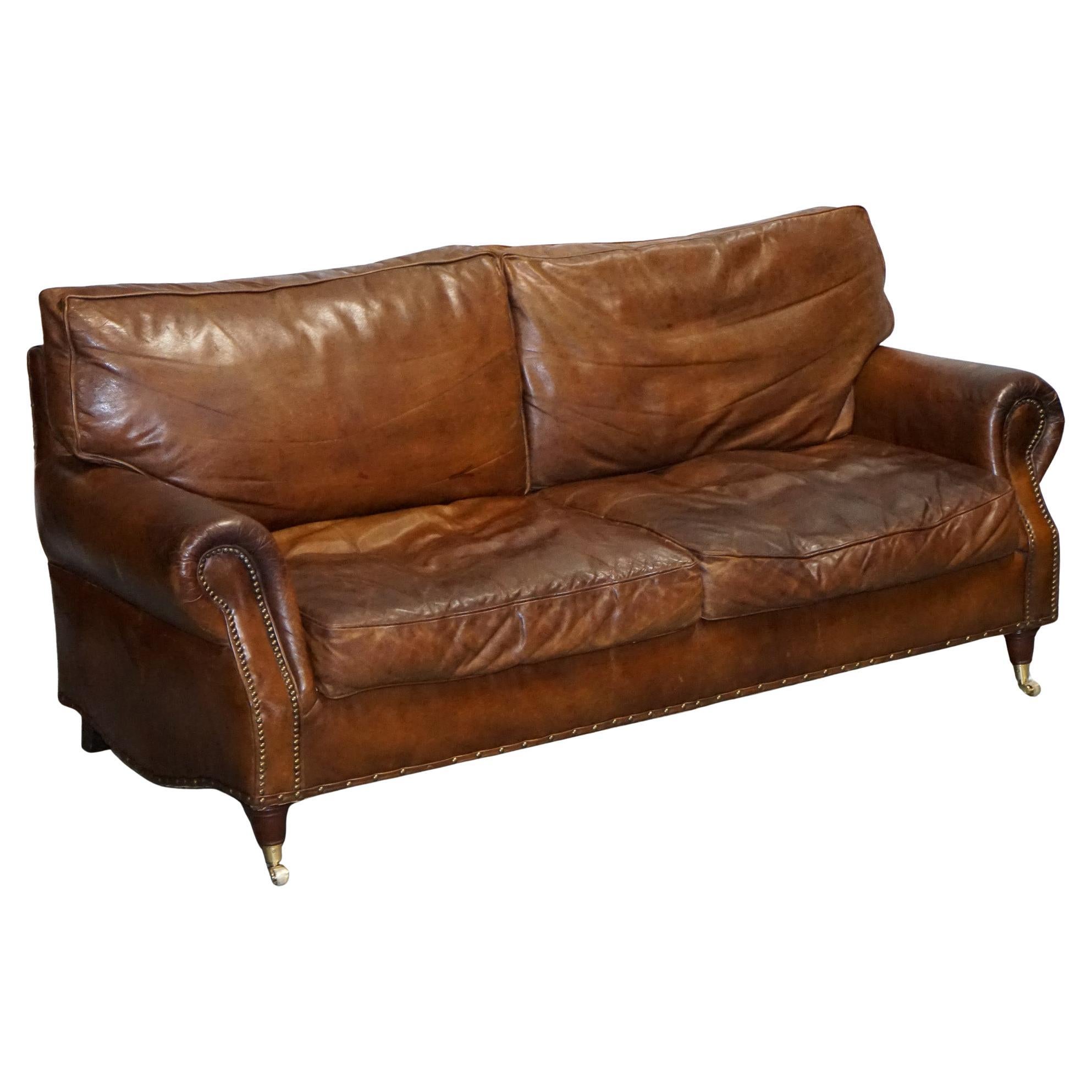 GMFF65○TIMOTHY OULTON by HALO /ハロ アスプルンド HALO TIMOTHY OULTON STYLE BALMORAL THREE SEATER BROWN HERiTAGE