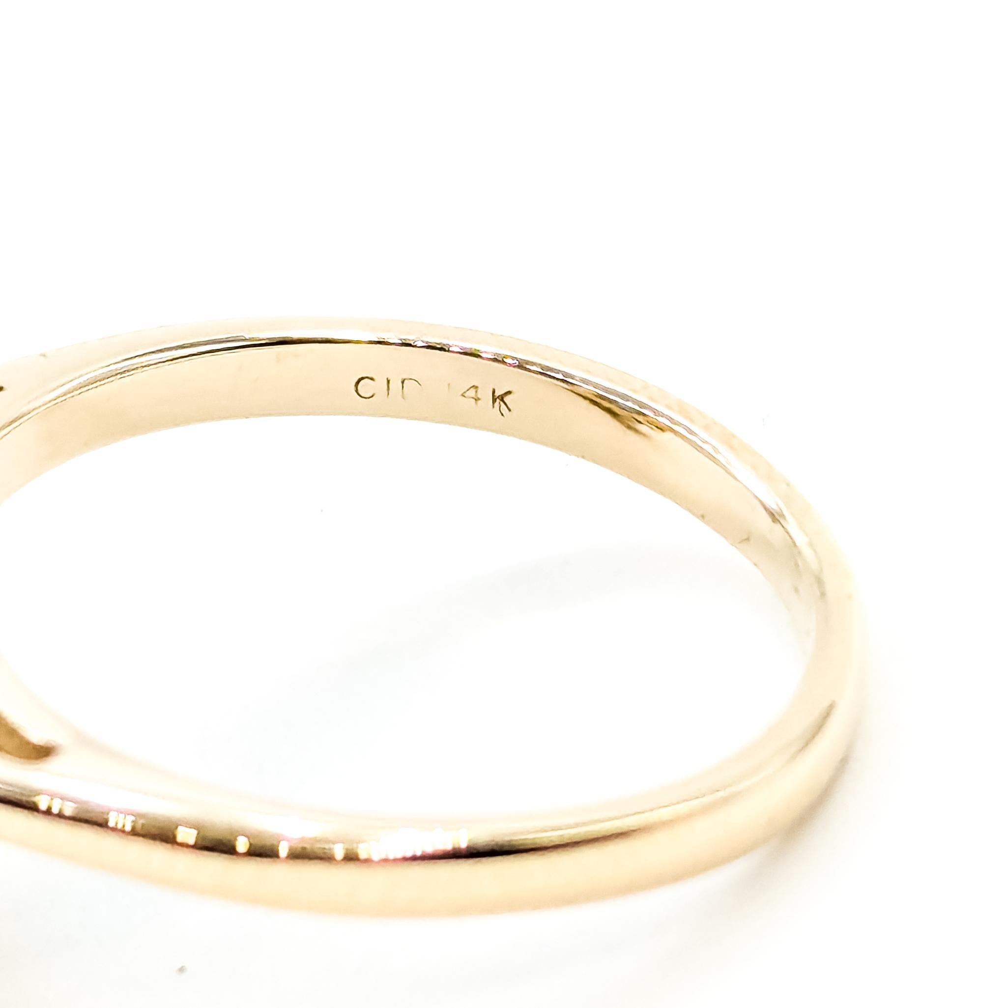 Halo Topaz & Diamond Ring in 14k en venta 5