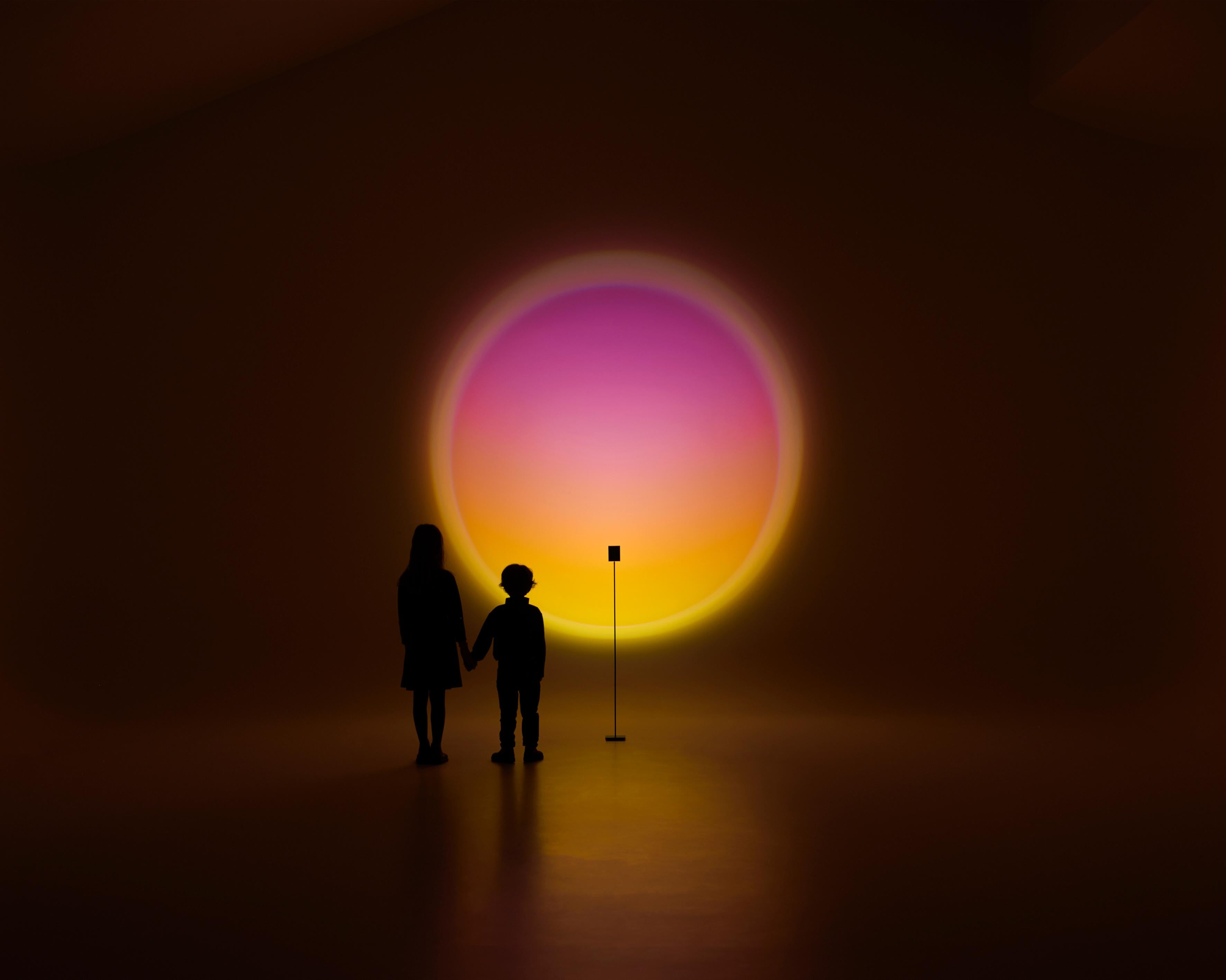 Contemporary 'Halo Vice' Landscape Floor Lamp or Color Projector by Mandalaki Studio For Sale