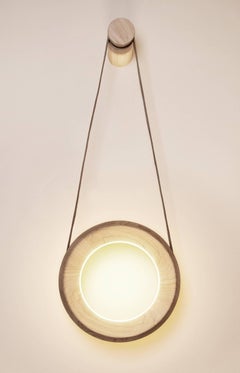 Halo Wall with LED Light, Ashwood, Switch DIM, Showroom Lamp
