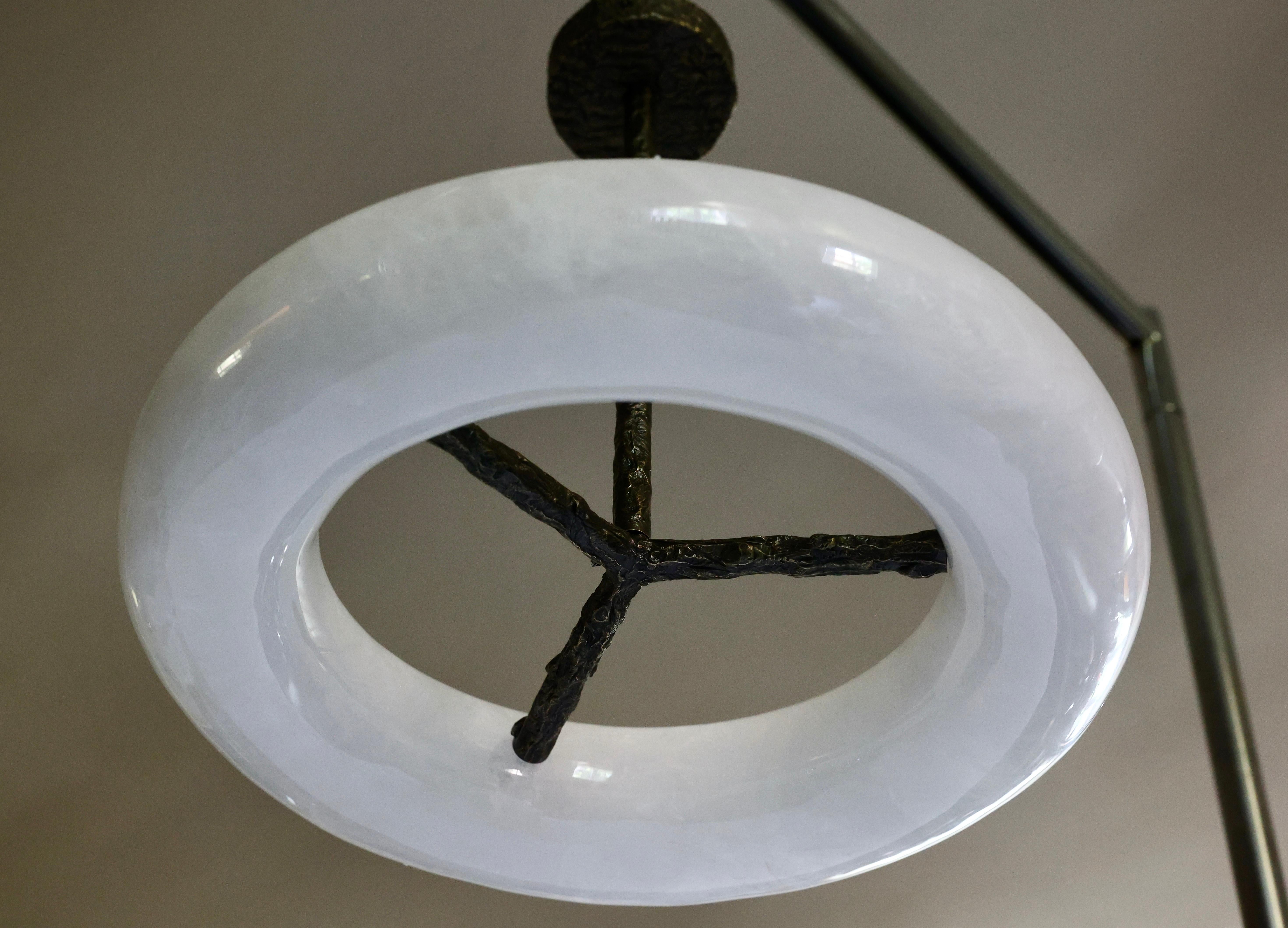 Finley carved rock crystal fixture with hammered brass light setting.created by Phoenix.
Eight sockets installed.480 total.
Custom size and OVH upon request.

