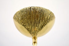 Halogen Brass Brutalist Style Floor Lamp, 1980s